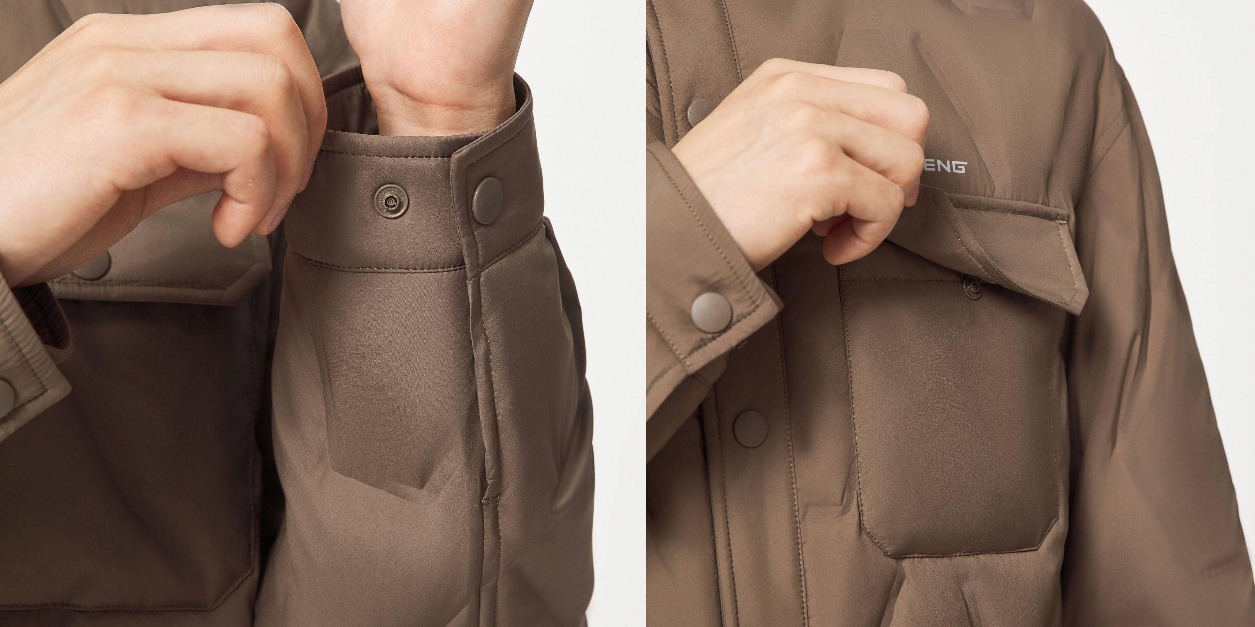 Men's Shirt Collar Down Jacket 5319 Details