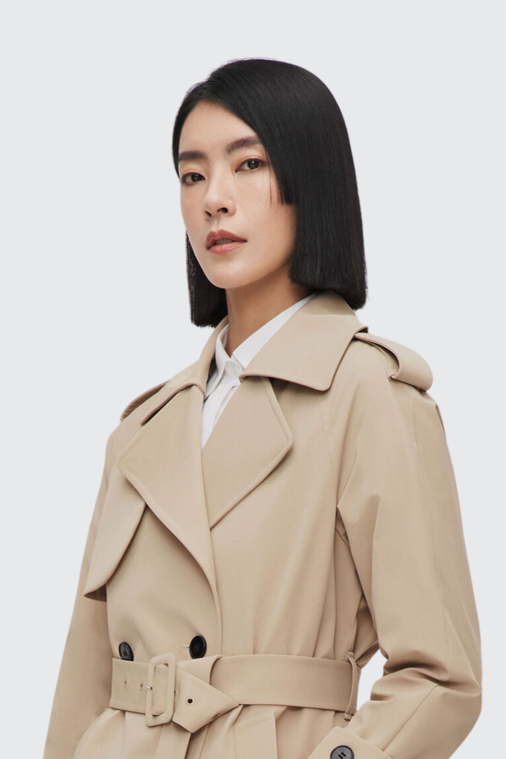 Women’s Double Breasted Short Trench