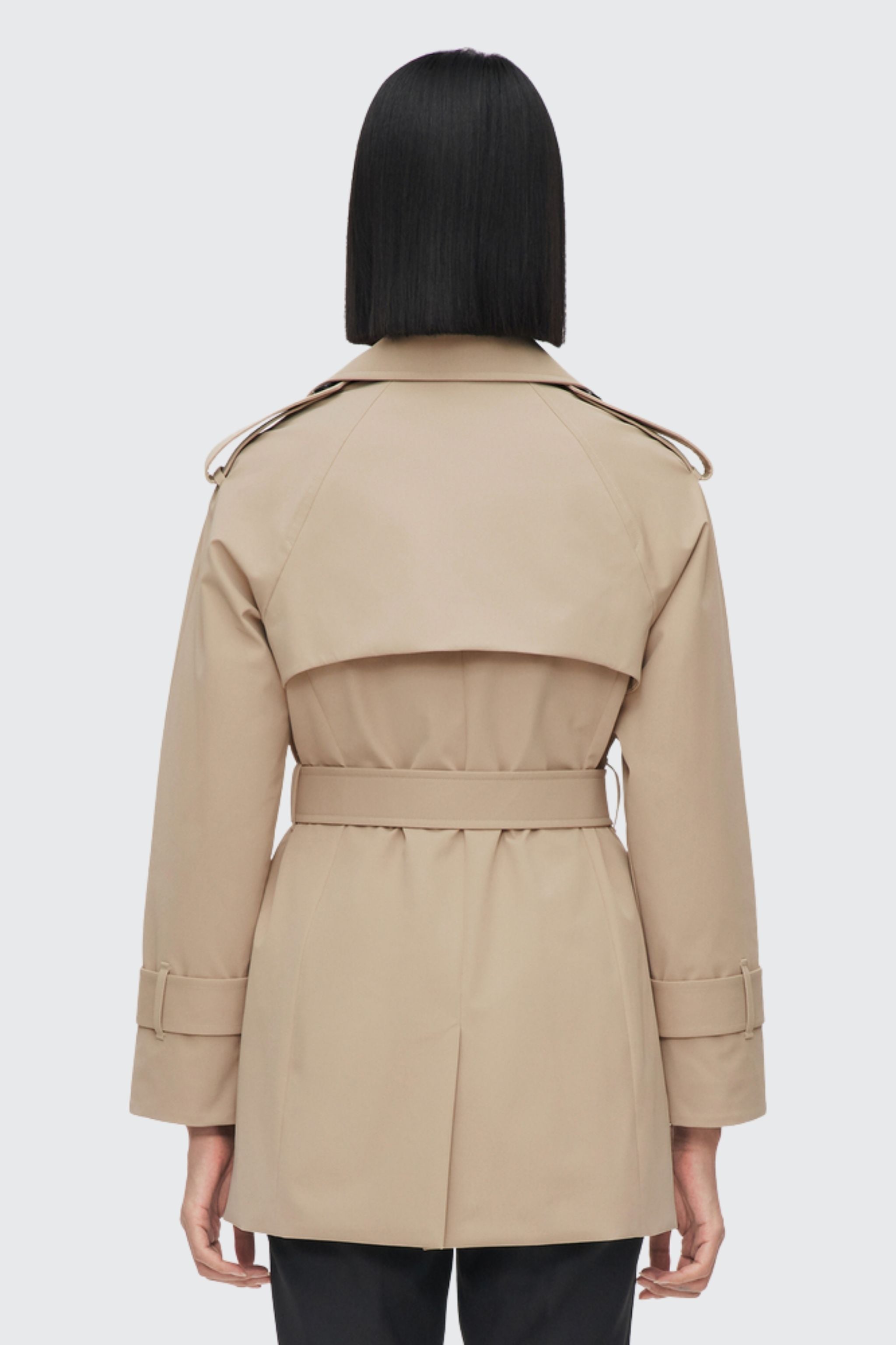 Women’s Double Breasted Short Trench