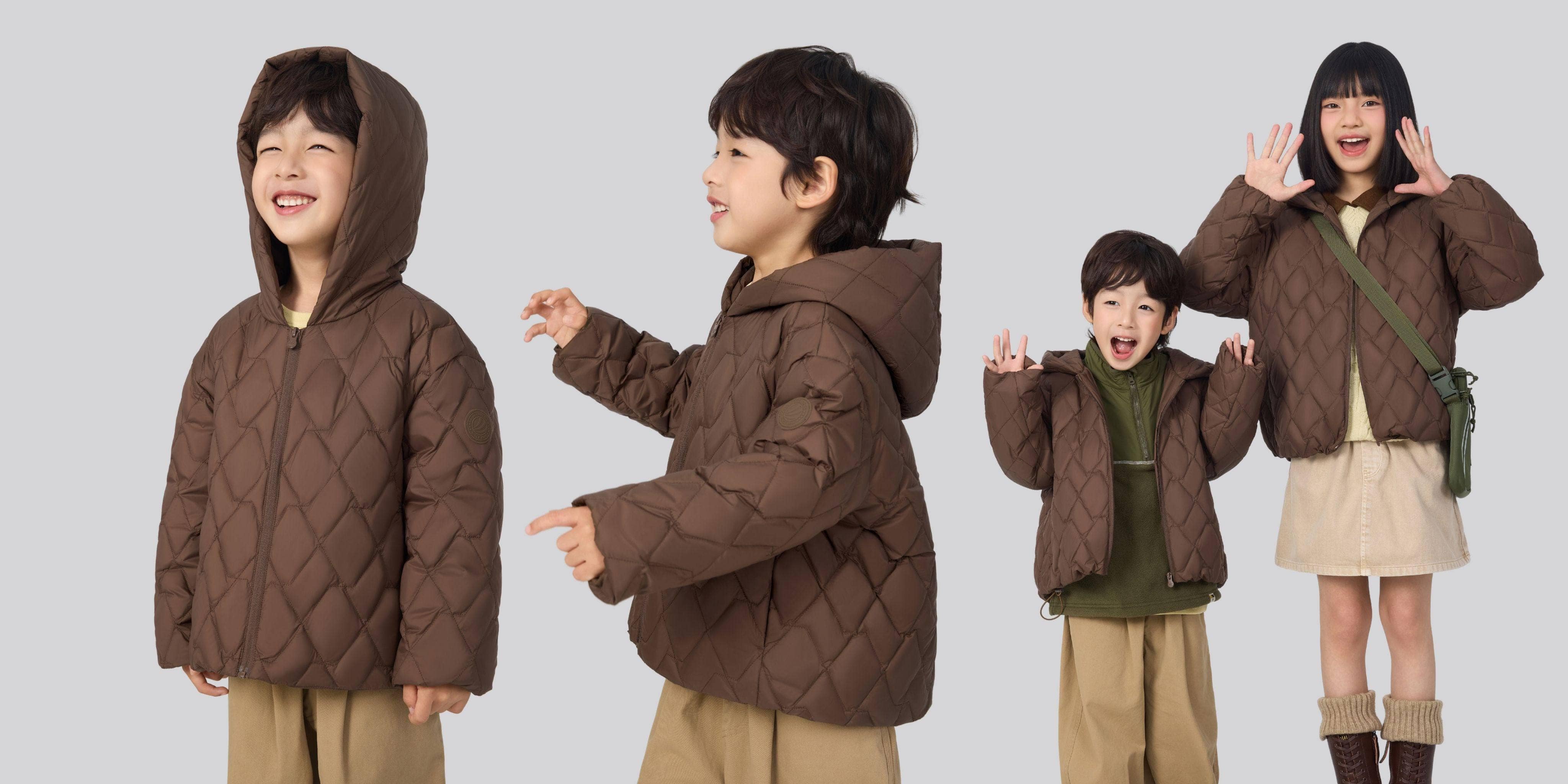 Kid's Versatile Layering Down Jacket With Hood 5042 Details