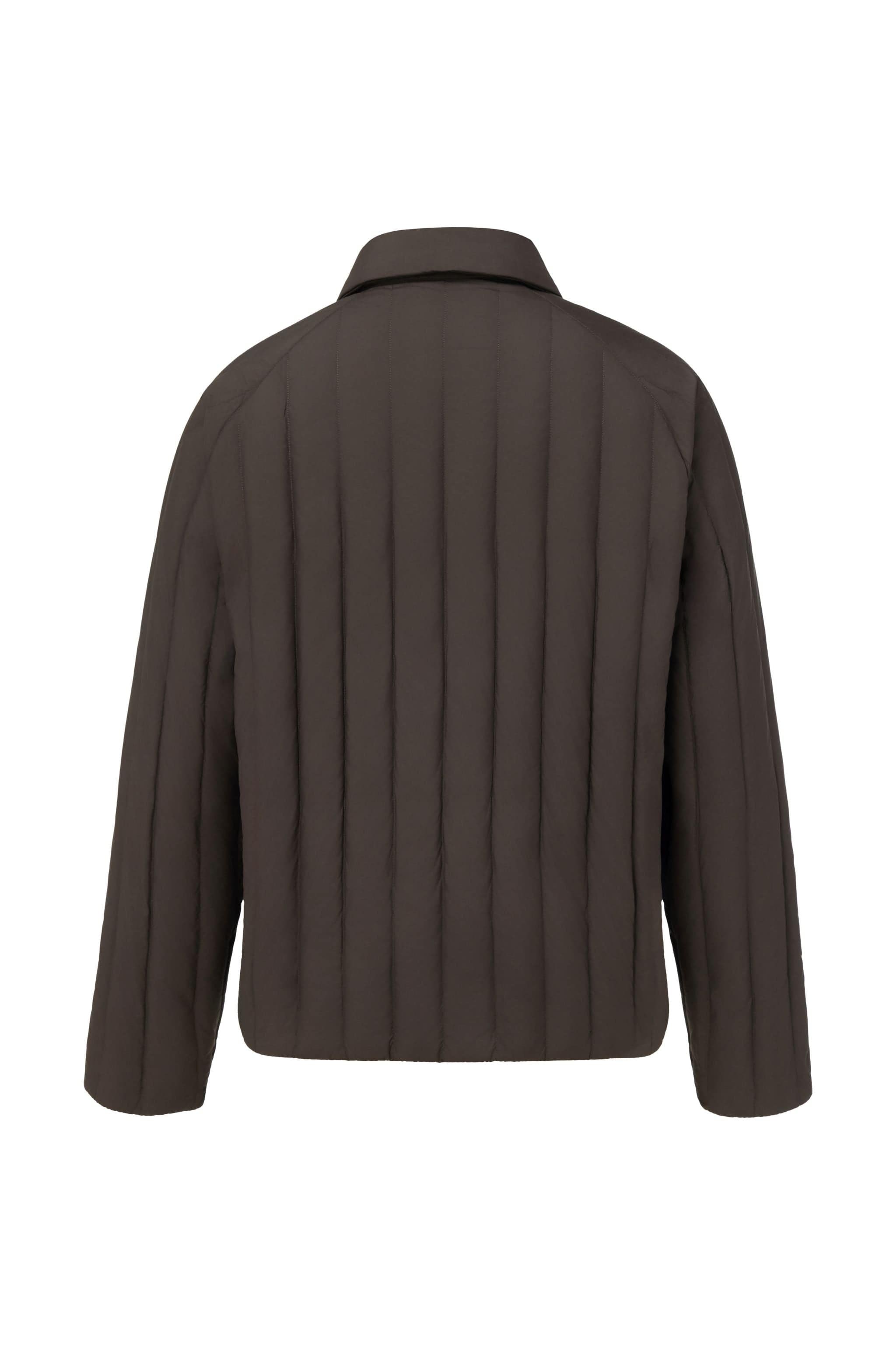BOSIDENG AREAL Men's Goose Down Shacket 913 — piece offers a smooth yet structured handfeel with a refined matte finish — view 7 — Kim Jones