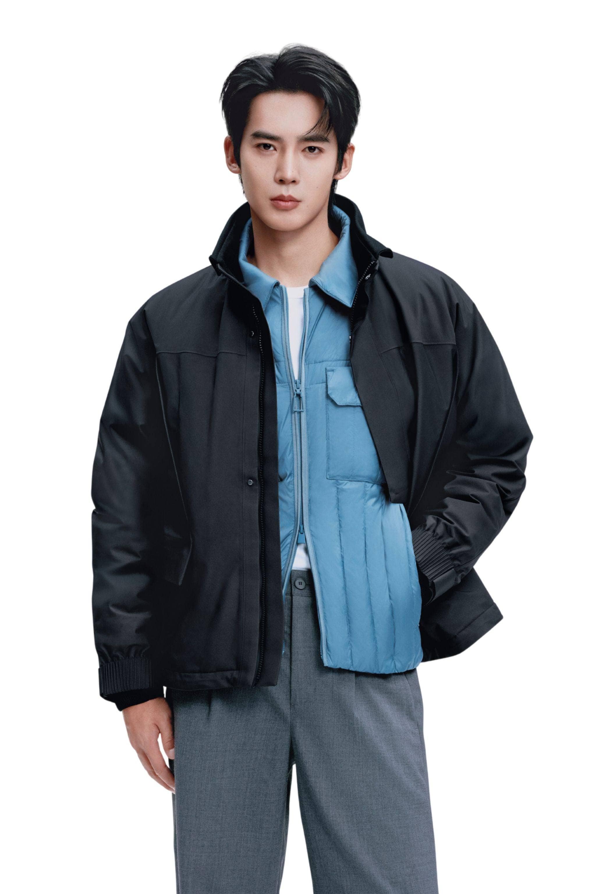 AREAL AREAL Men's Goose Down Shacket 913 - B250134913Y Jacket