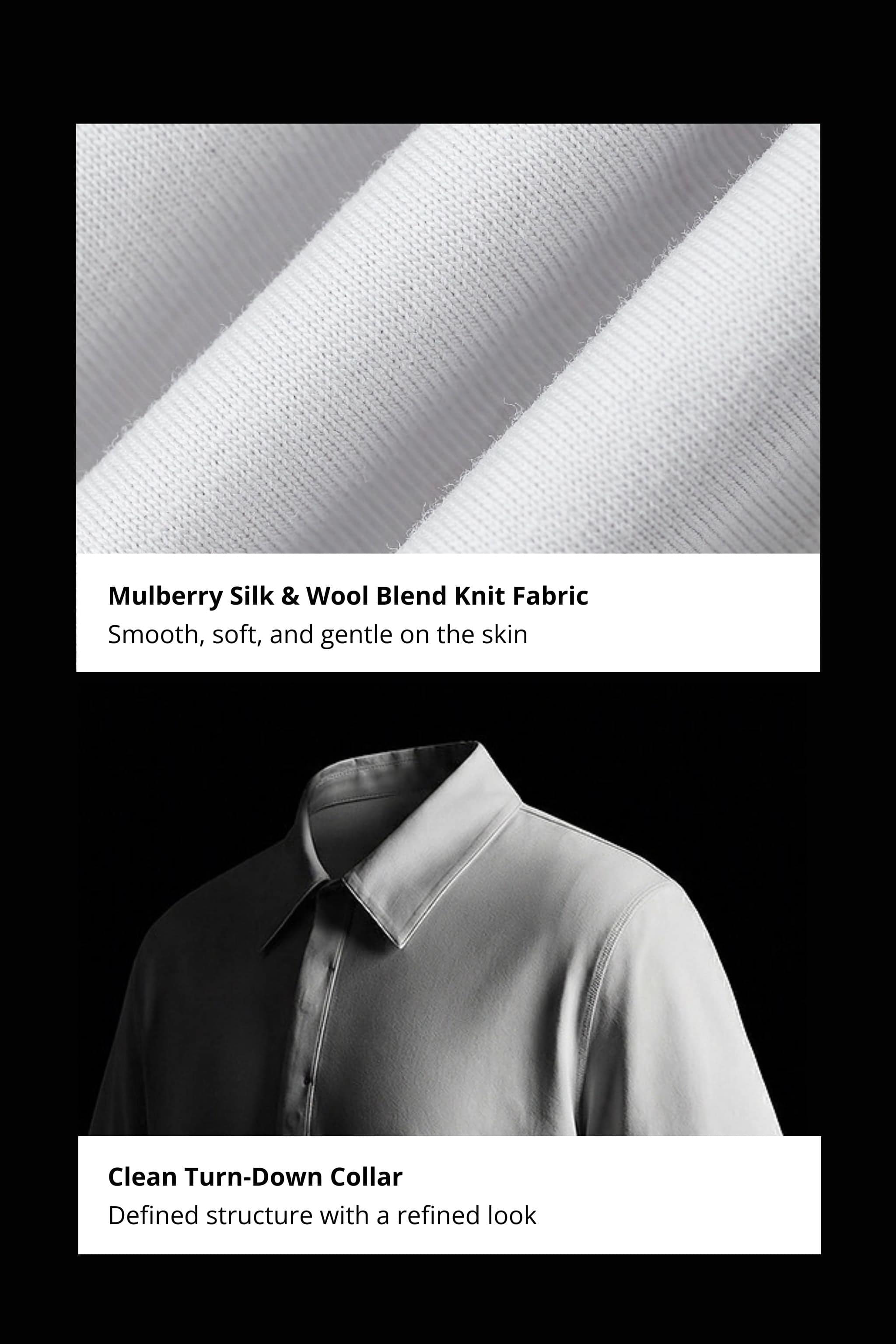 BOSIDENG AREAL Men's Short Sleeved Polo 933 — men's polo shirt has a soft, breathable knit layer that supports all-day — view 4 — Kim Jones