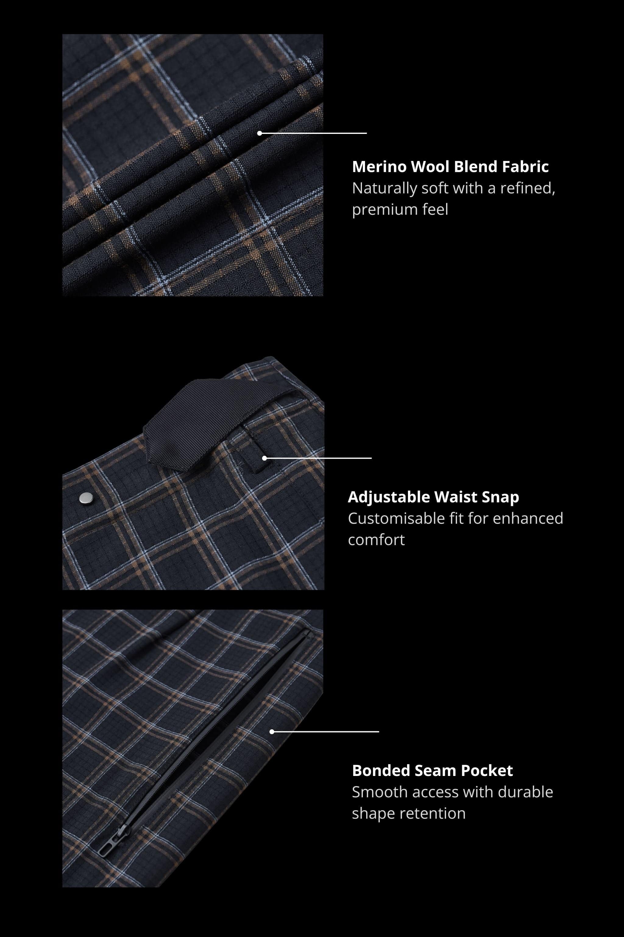BOSIDENG AREAL Men's Shorts 935A — men's shorts come in a sophisticated premium fabric blend — view 4 — Kim Jones