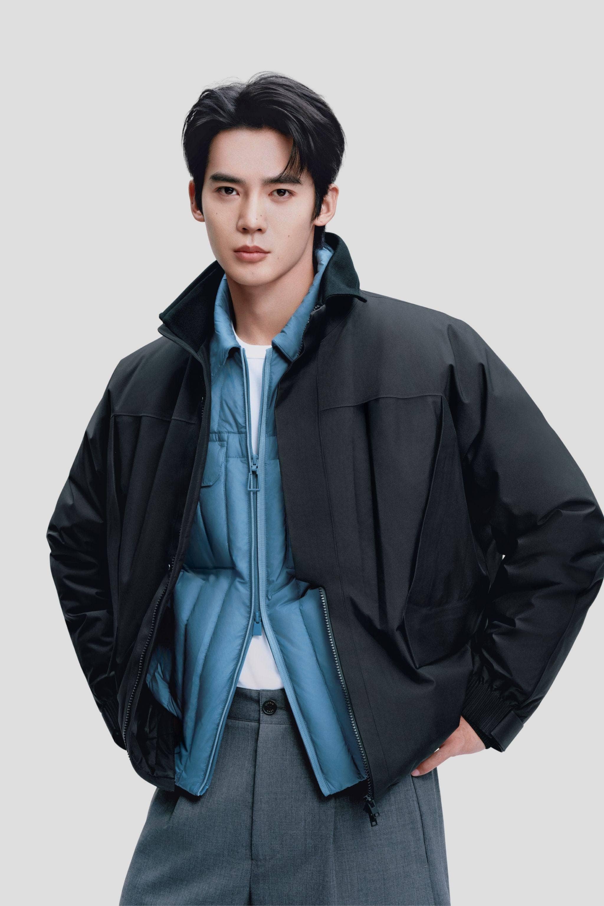 AREAL AREAL Men's Stand Collar Goose Down Jacket 905 - B250134905Y Jacket