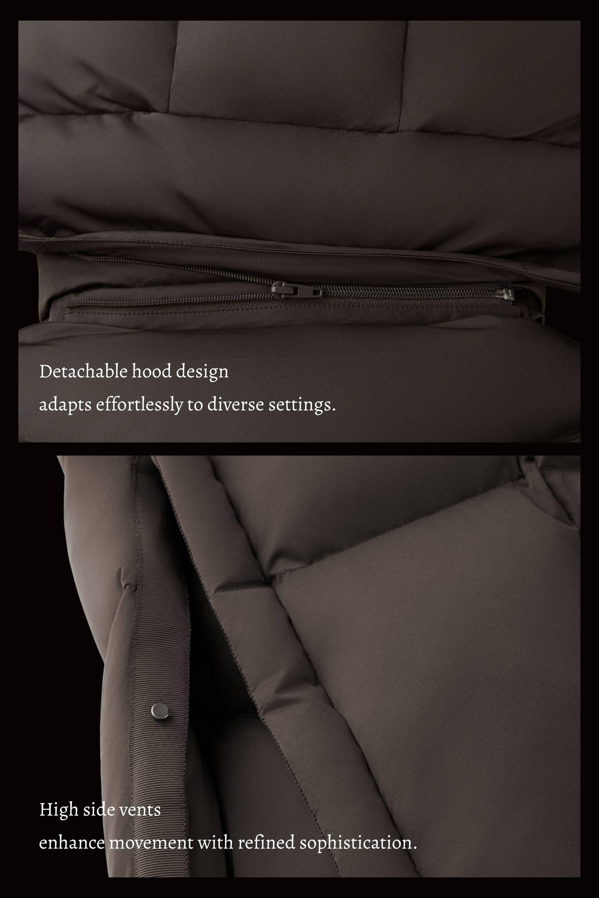 AREAL AREAL Women's Full Length Goose Down Jacket With Belt 922 Jacket