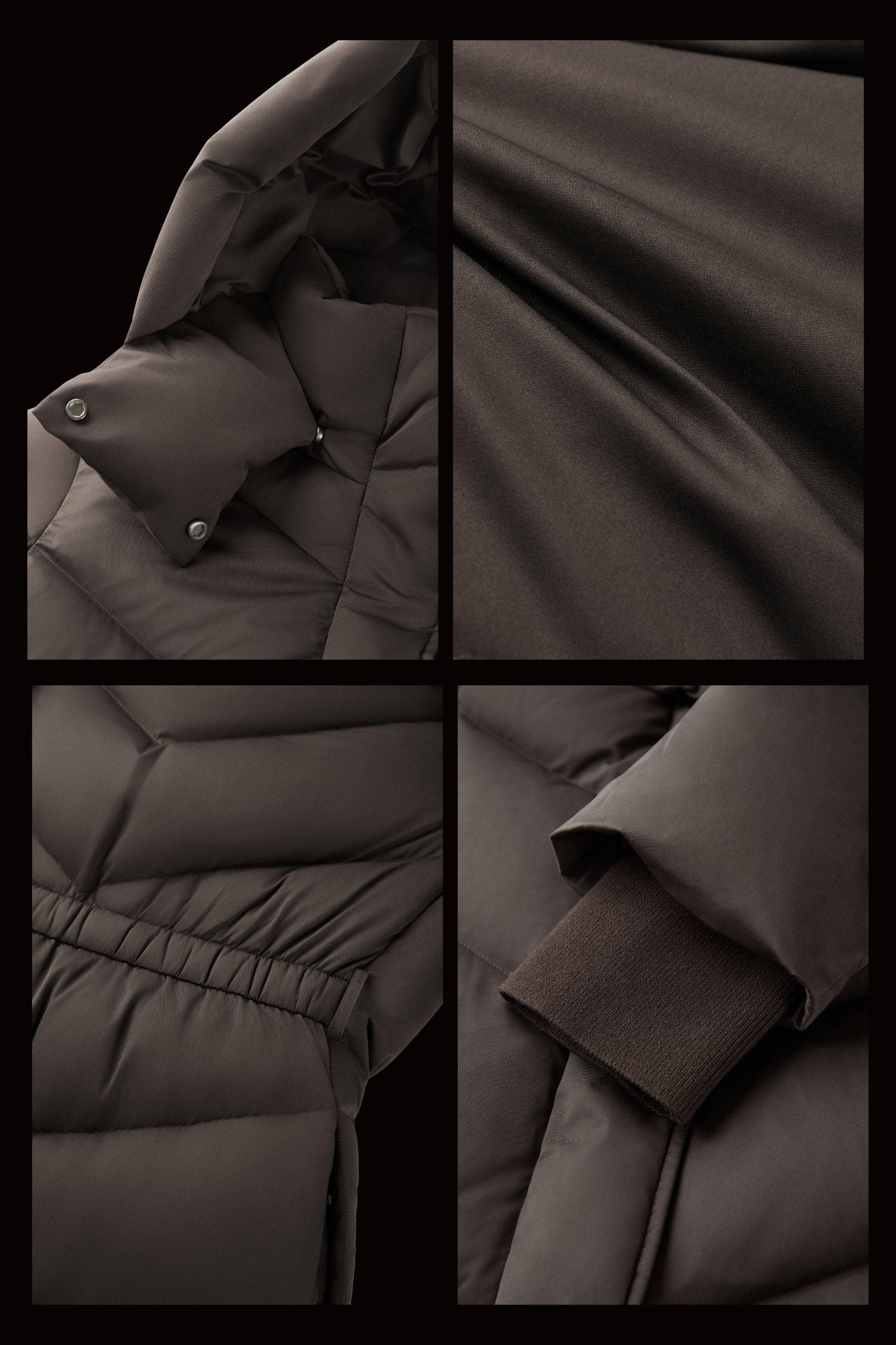 AREAL AREAL Women's Full Length Goose Down Jacket With Belt 922 Jacket