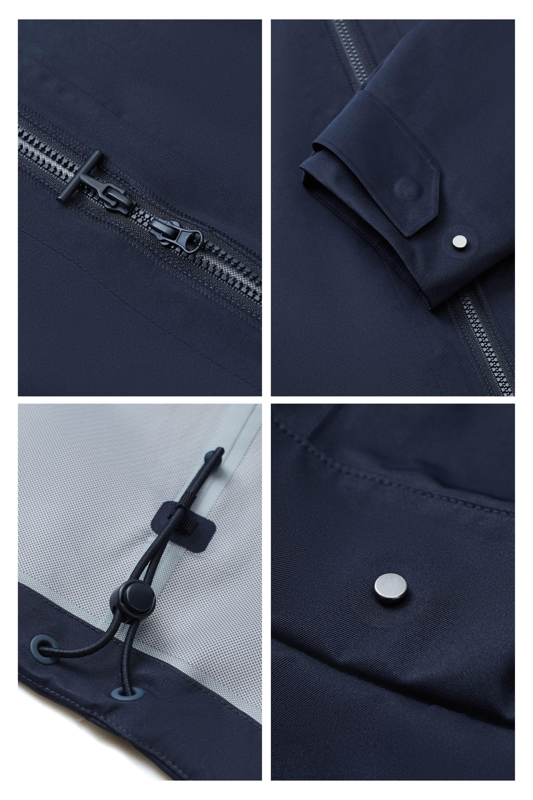BOSIDENG AREAL Women's Lapel Collar Cropped Jacket 968 — women's cropped jacket features a structured and adaptable — view 3; water-resistant, windproof — Kim Jones