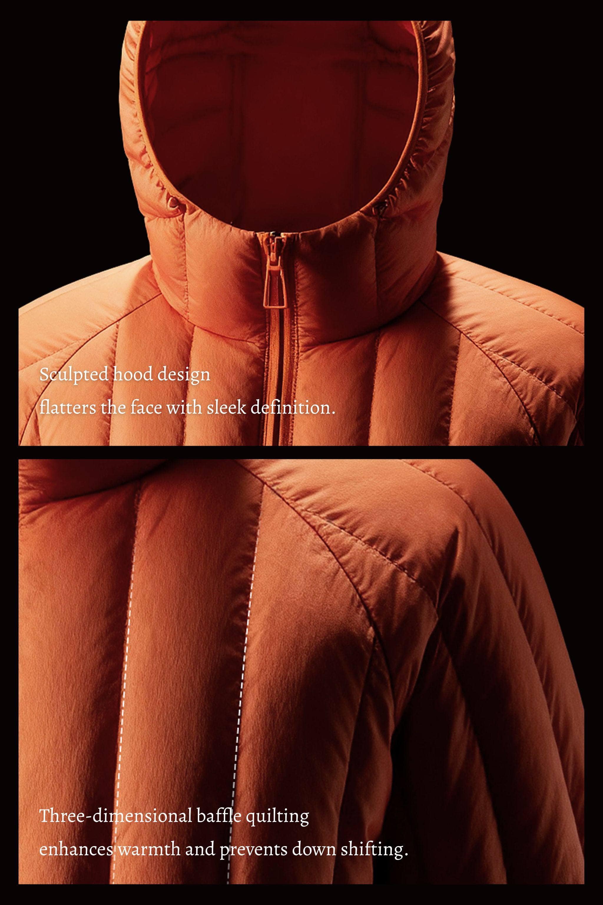 BOSIDENG AREAL Women's Short Goose Down Jacket with Hood 946 — piece achieves a refined balance of lightness, structure — view 3