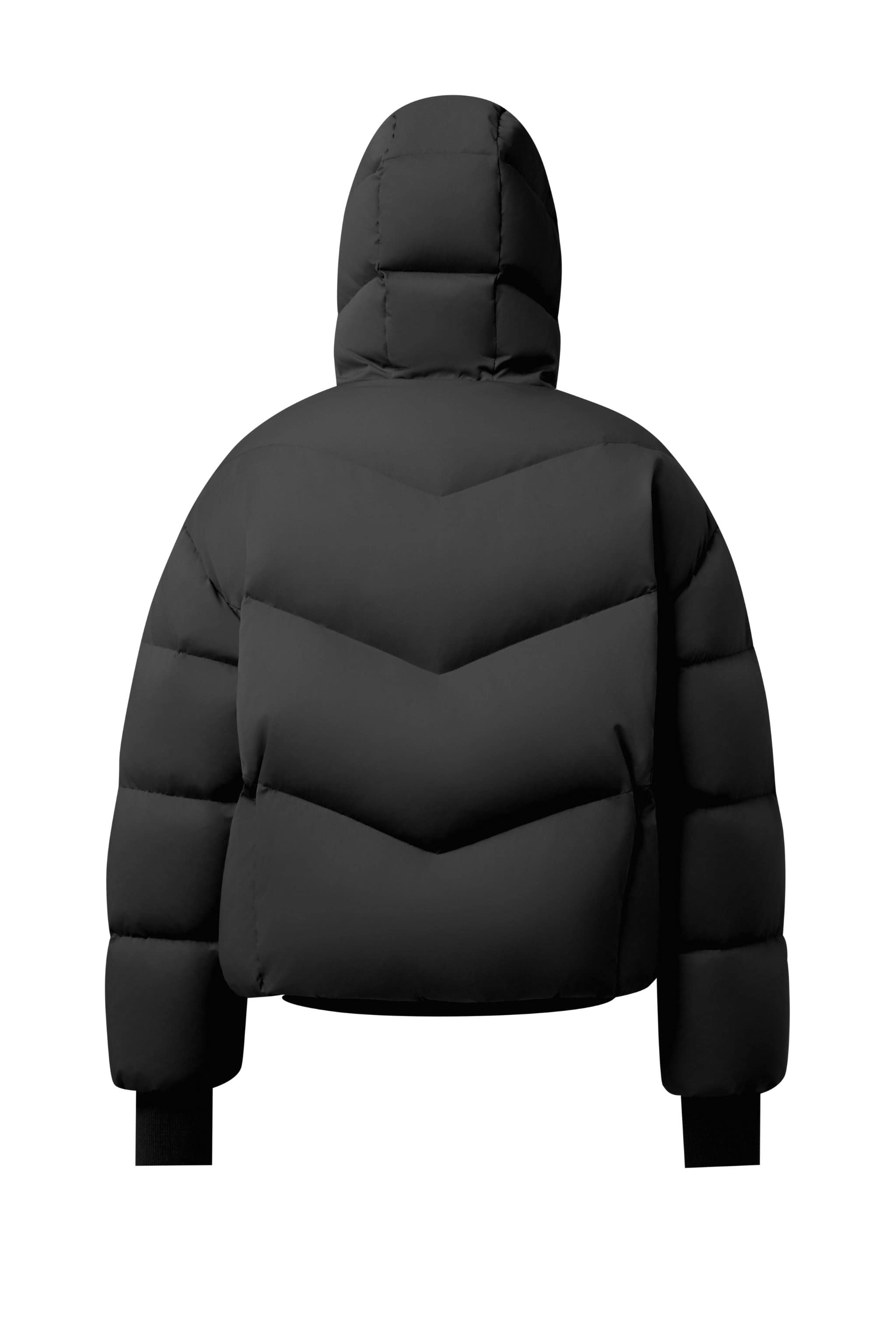 AREAL AREAL Women's Short Goose Down Puffer With Hood 914 Jacket