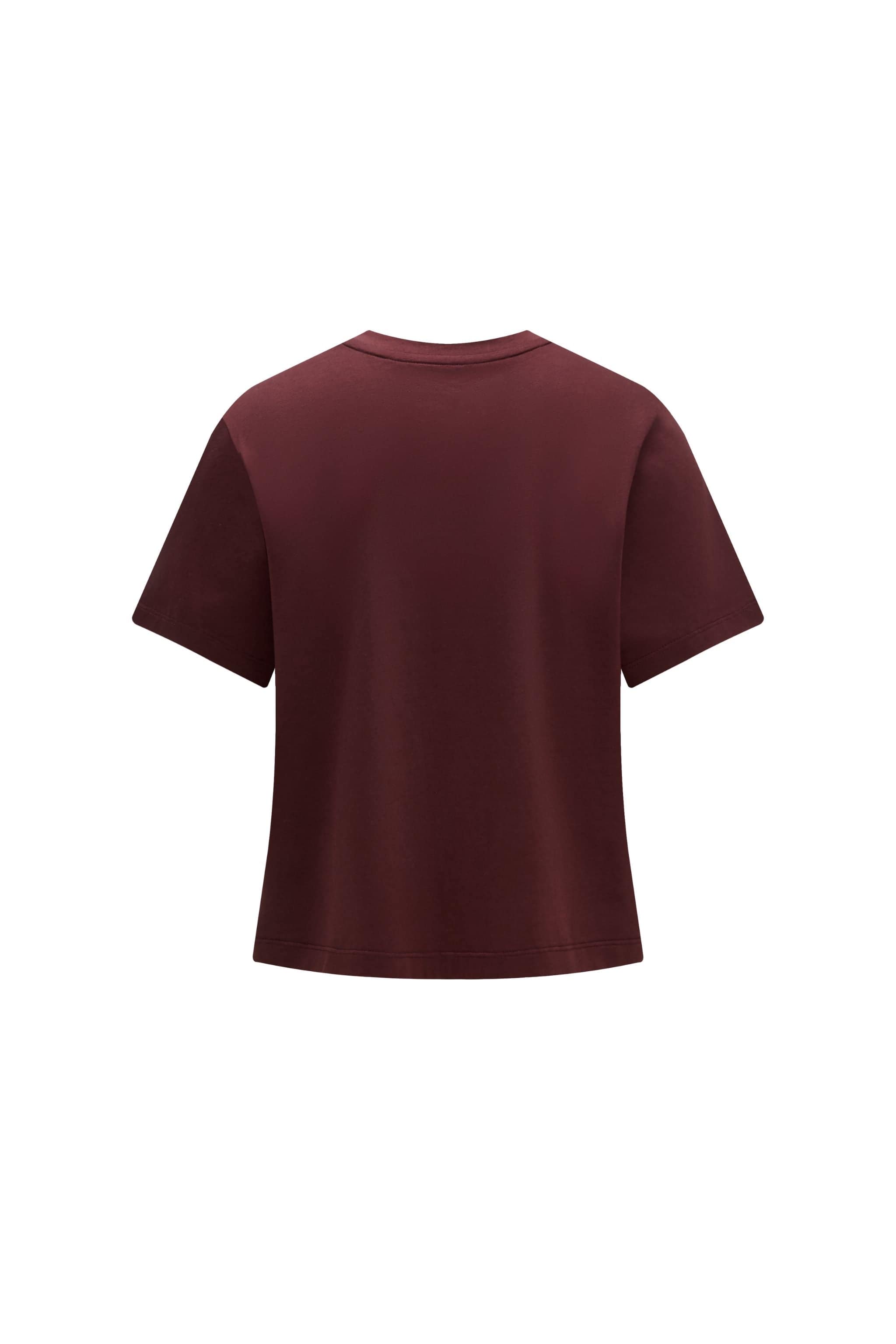 BOSIDENG AREAL Women's Short Sleeved T-shirt 984 — T-shirt integrates the natural cooling properties of silk and wool — Kim Jones