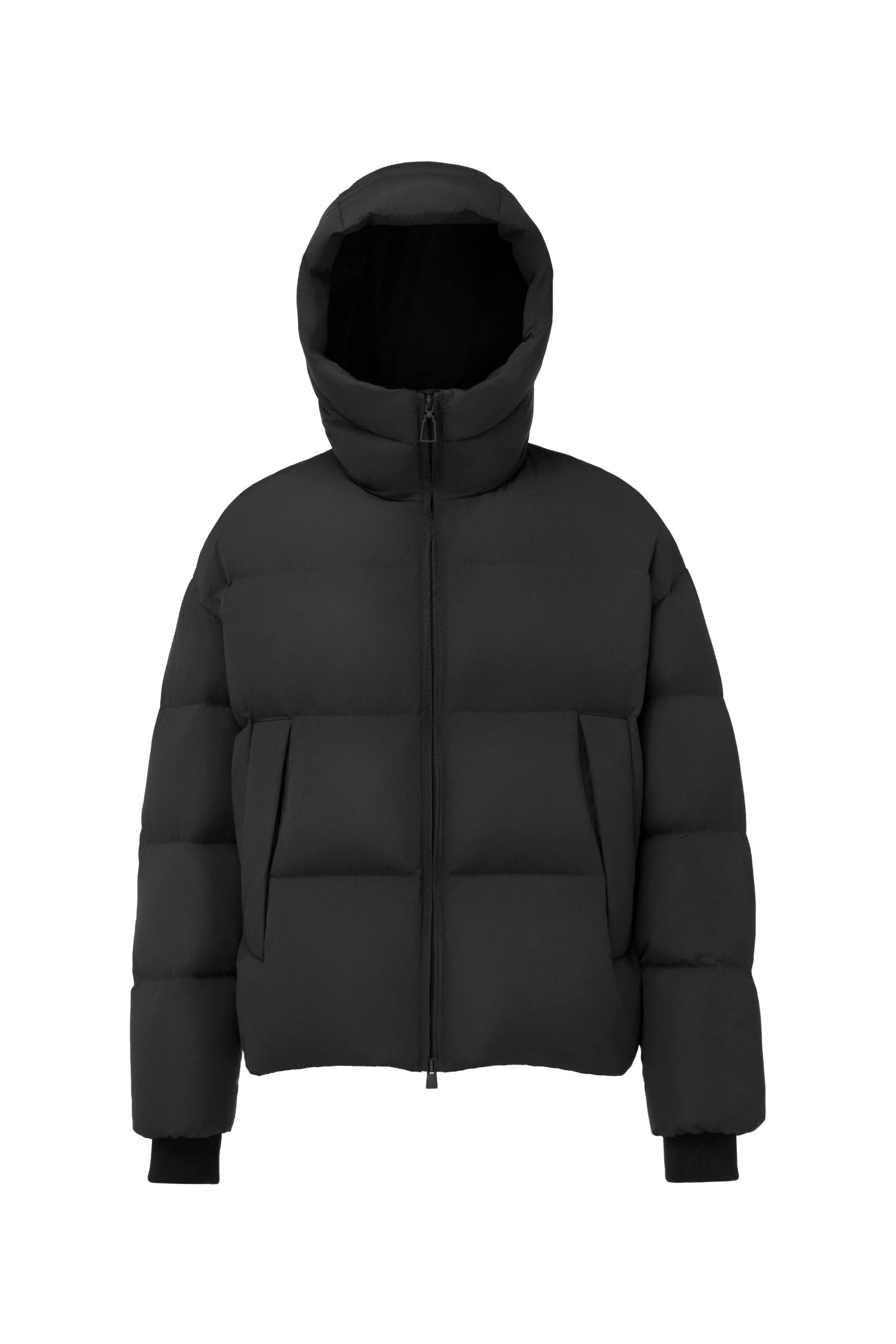 BOSIDENG AREAL Men's Goose Down Puffer With Hood 915 — piece combines modern structure with everyday functionality in Black, sizes XS–XXL; wind-resistant