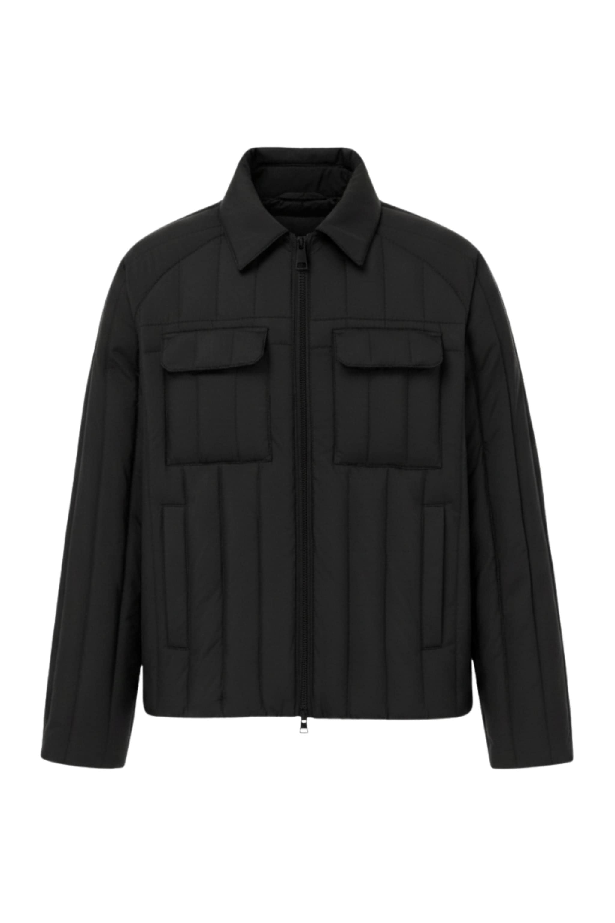 AREAL AREAL Men's Goose Down Shacket 913 - B250134913Y Jacket Black / XS