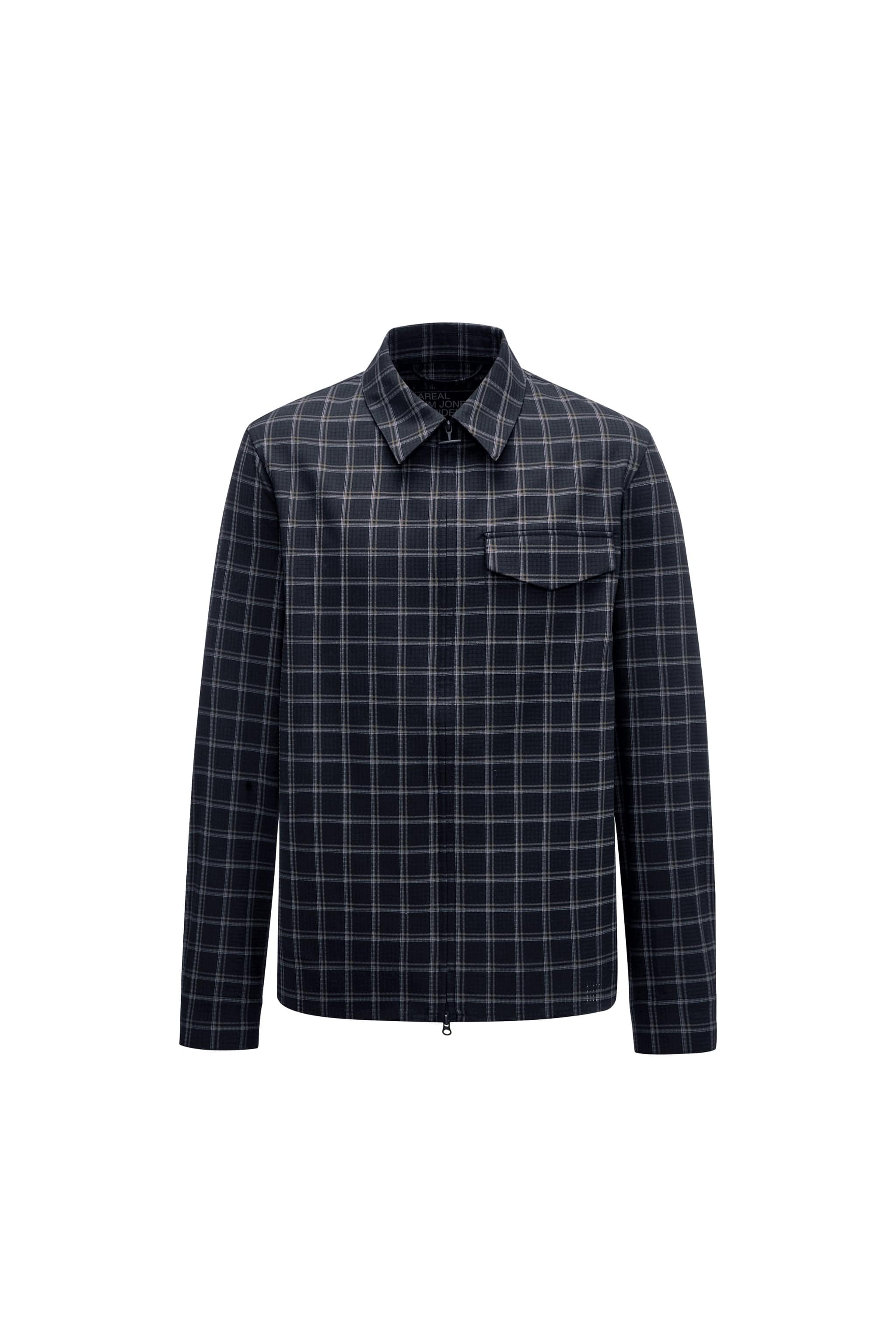 BOSIDENG AREAL Men's Jacket 945A — jacket features a refined, easy-to-wear layer that balances comfort and polish in Dark Blue Retro Plaid, sizes S–XXL — Kim Jones