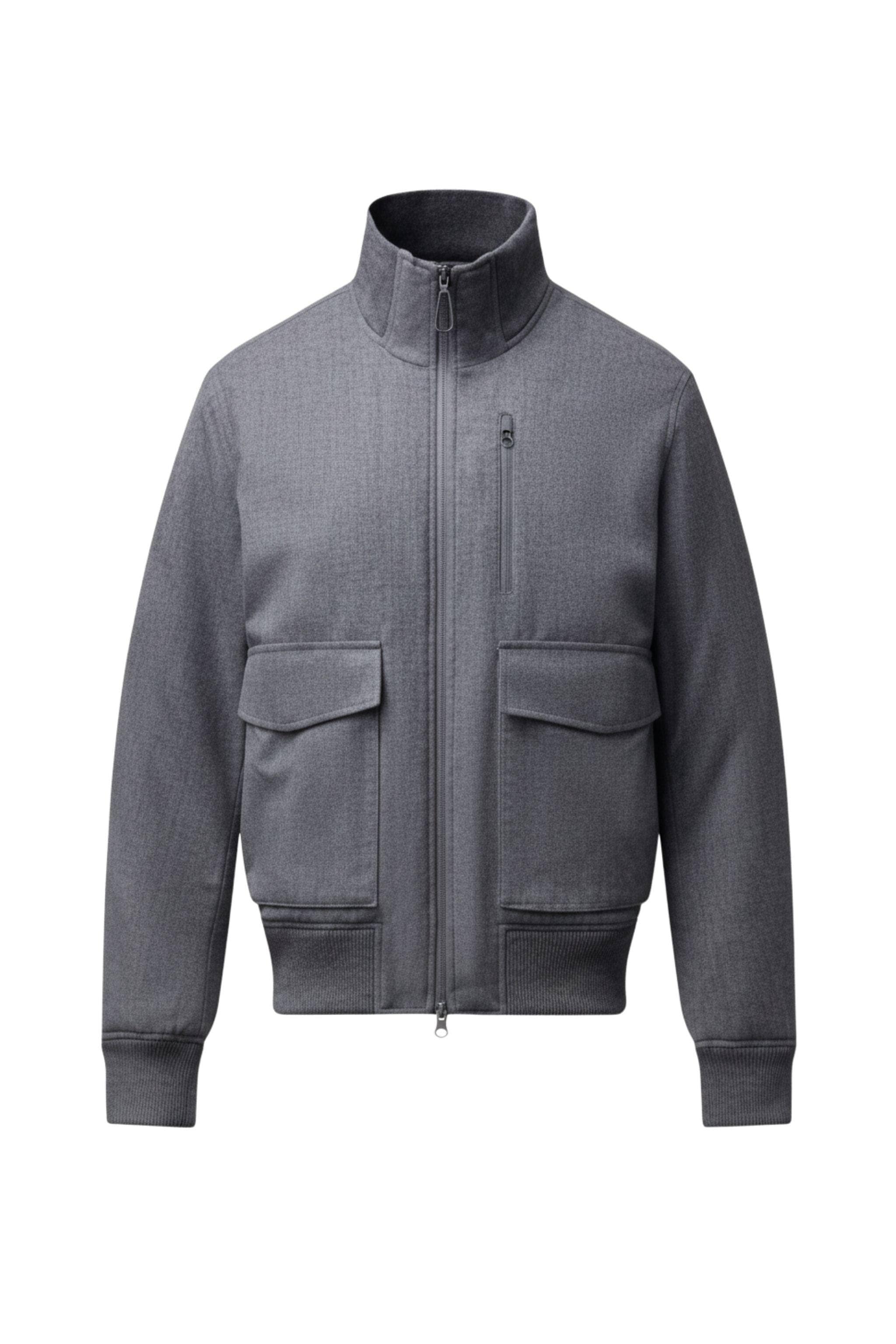 AREAL AREAL Men's Stand Collar Goose Down Jacket 901 - B250134901Y Jacket Floral Grey / S