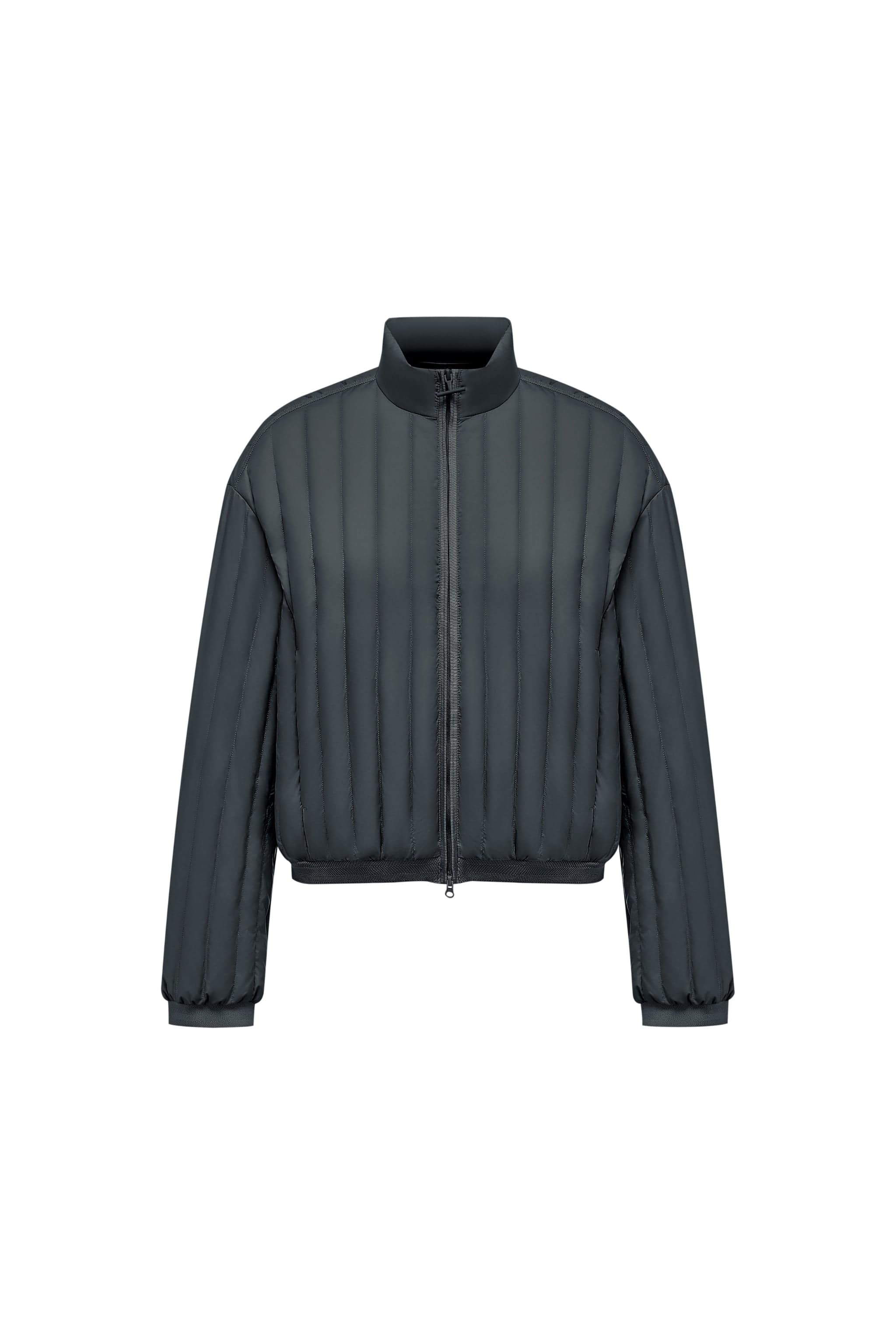 BOSIDENG AREAL Women's Goose Down Bomber Jacket 964 — women's bomber jacket delivers excellent lightweight warmth in Indigo Black, sizes 6–14; water-resistant — Kim Jones