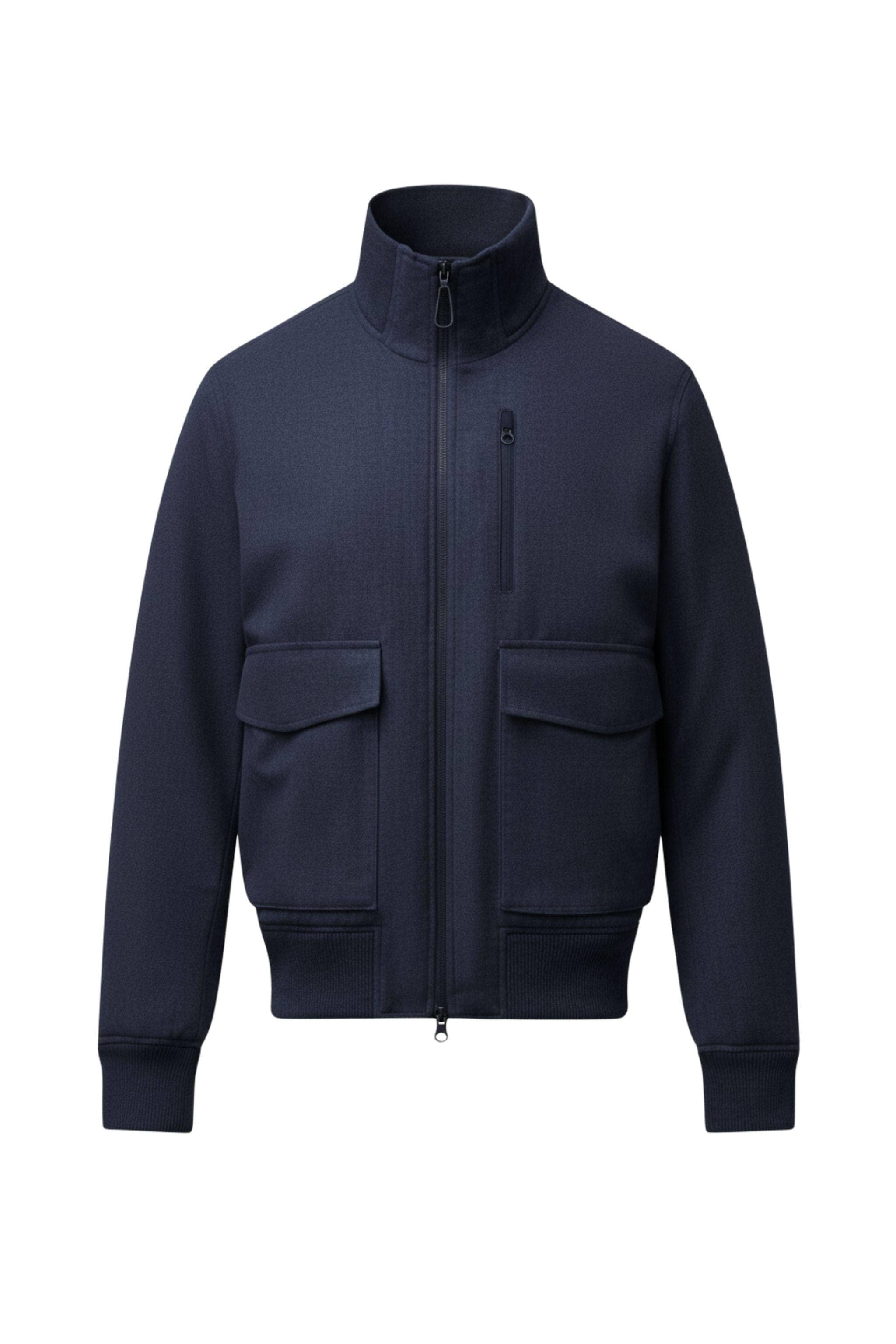 AREAL AREAL Men's Stand Collar Goose Down Jacket 901 - B250134901Y Jacket Indigo black / S