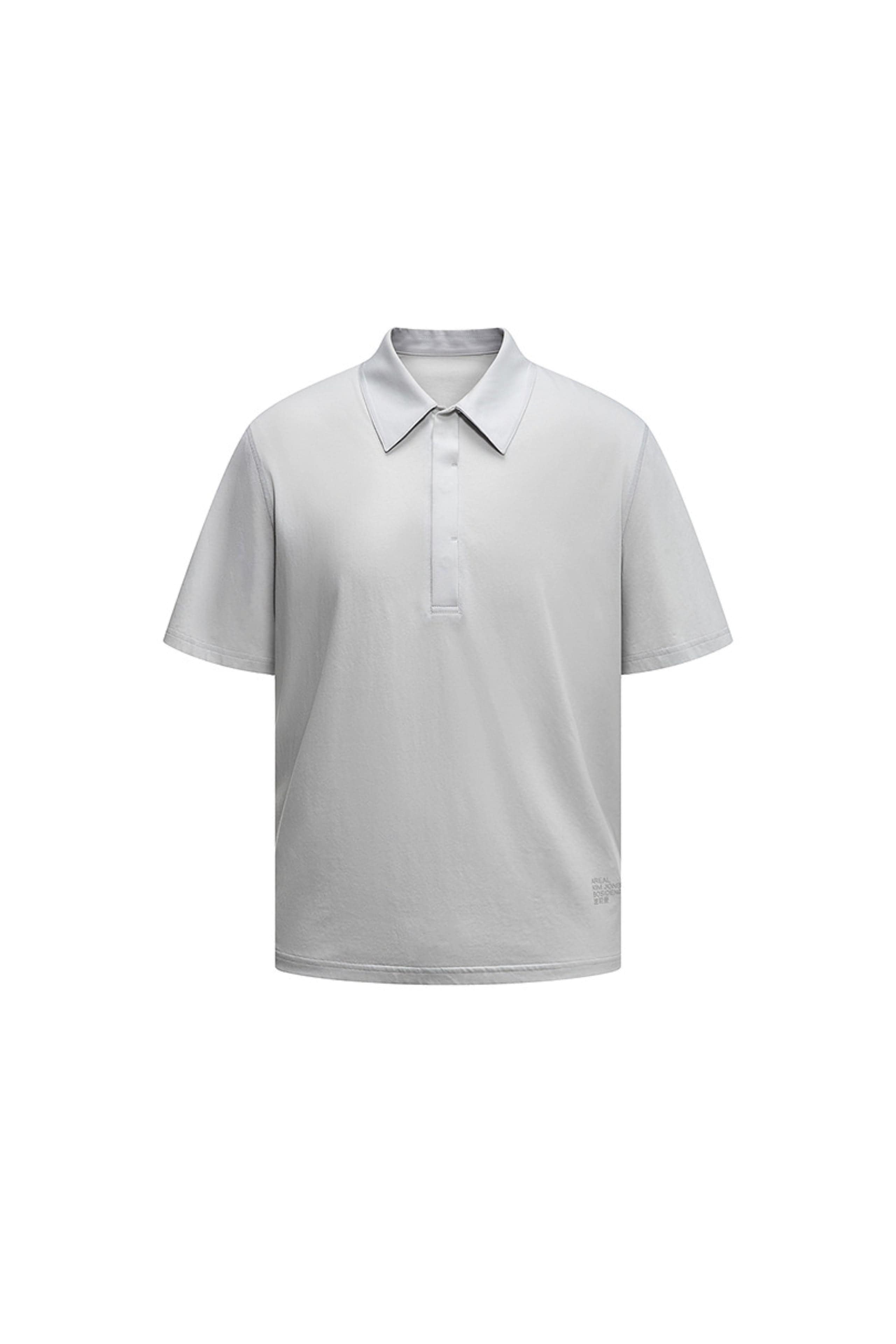 AREAL AREAL Men's Short Sleeved Polo 933 Top Pine Dove Grey / S