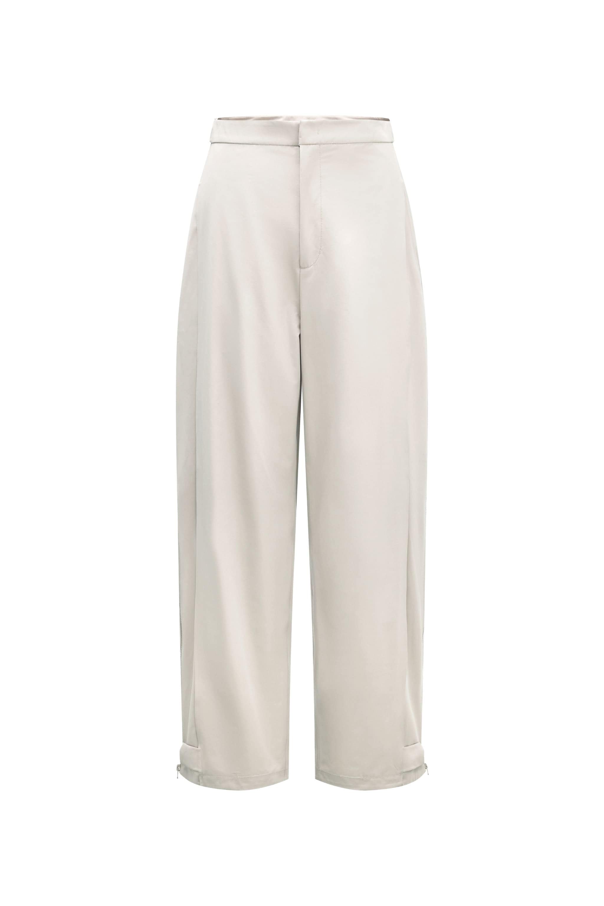 BOSIDENG AREAL Women's Trousers 986 — Trousers For Women Are Right On-Trend While Offering Outstanding Comfort in Satin White, sizes 4–14 — Kim Jones