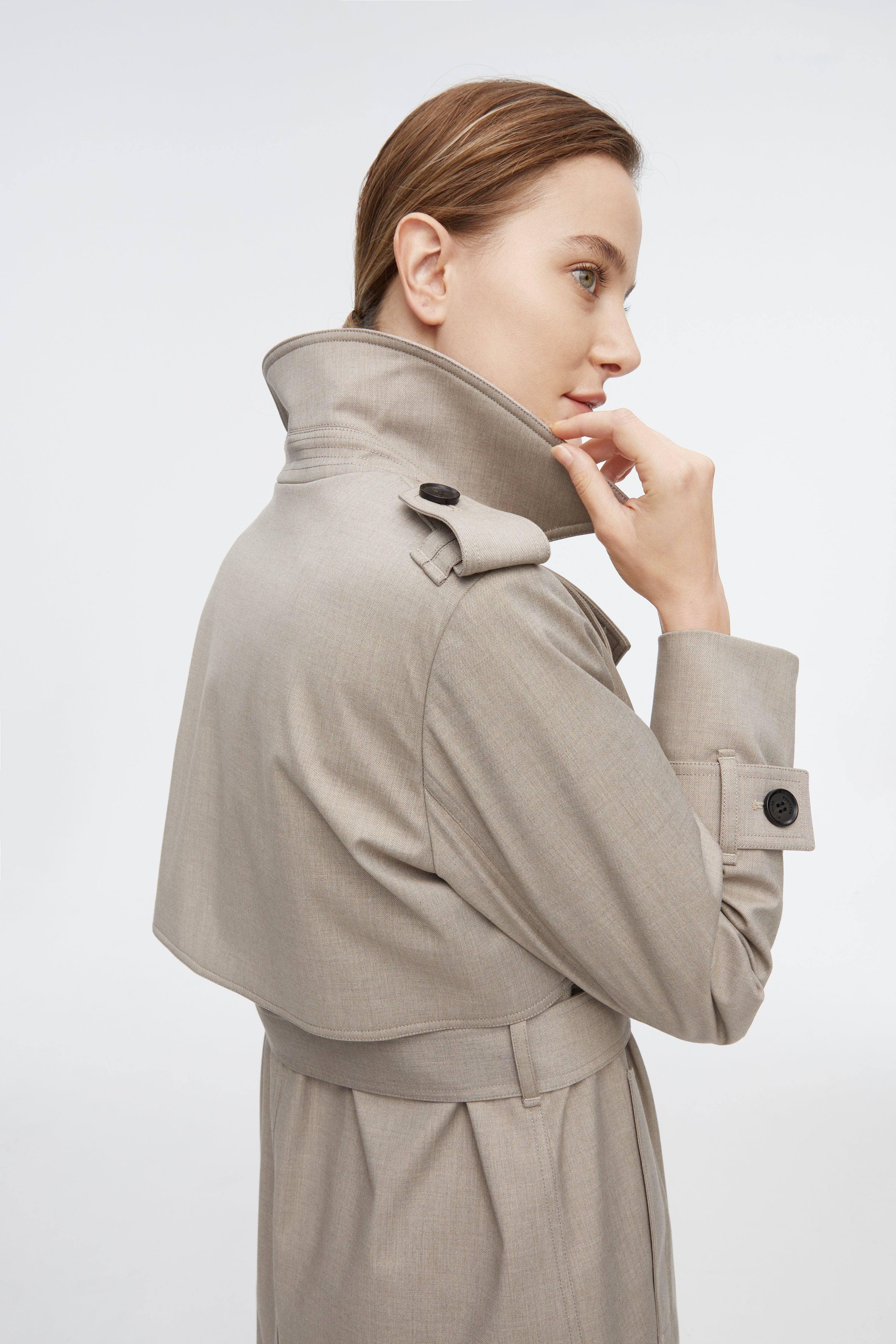 BOSIDENG 2022 Full Length Detachable Goose Down Trench Coat Jacket