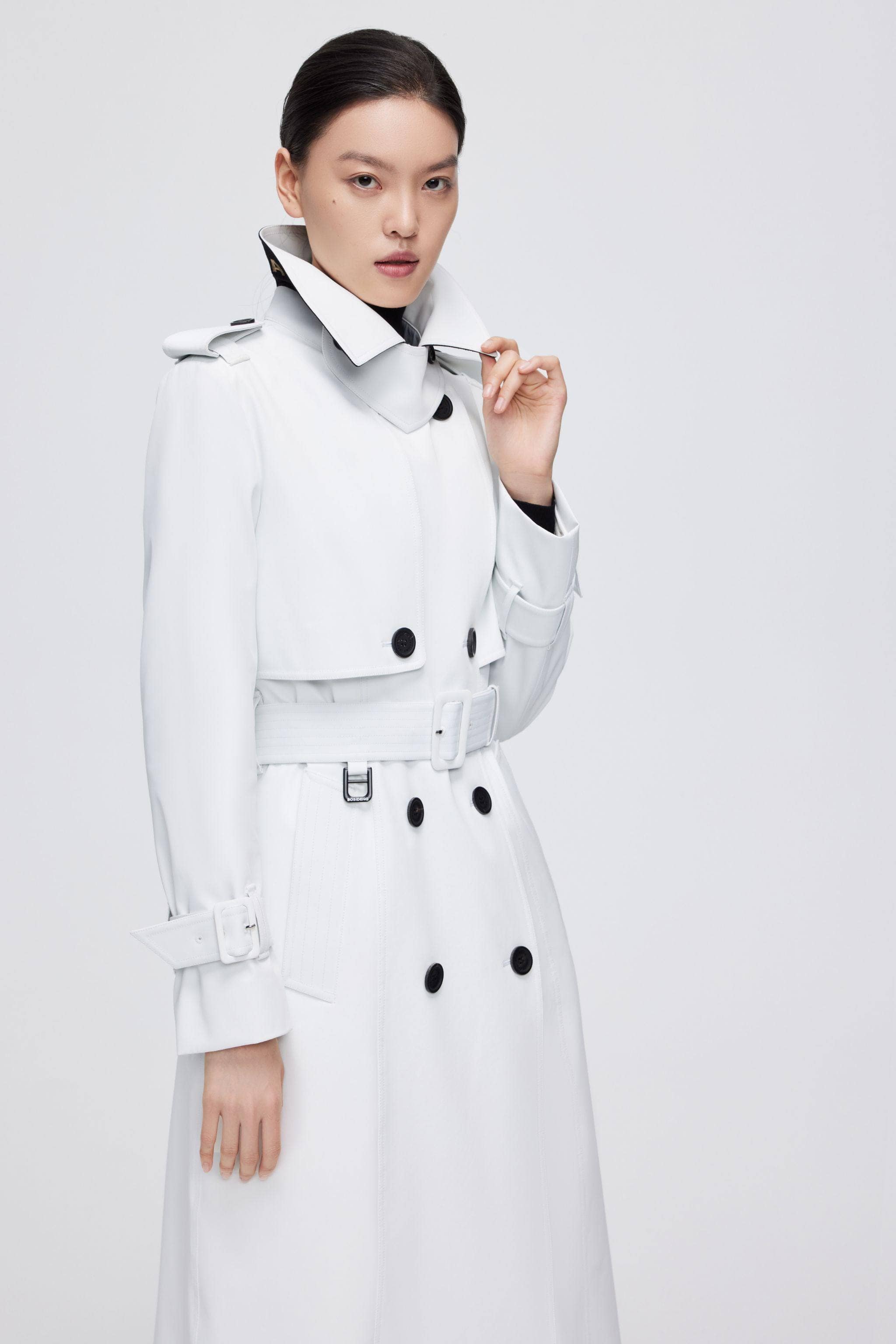 BOSIDENG 2022 Full Length Goose Down Trench Jacket