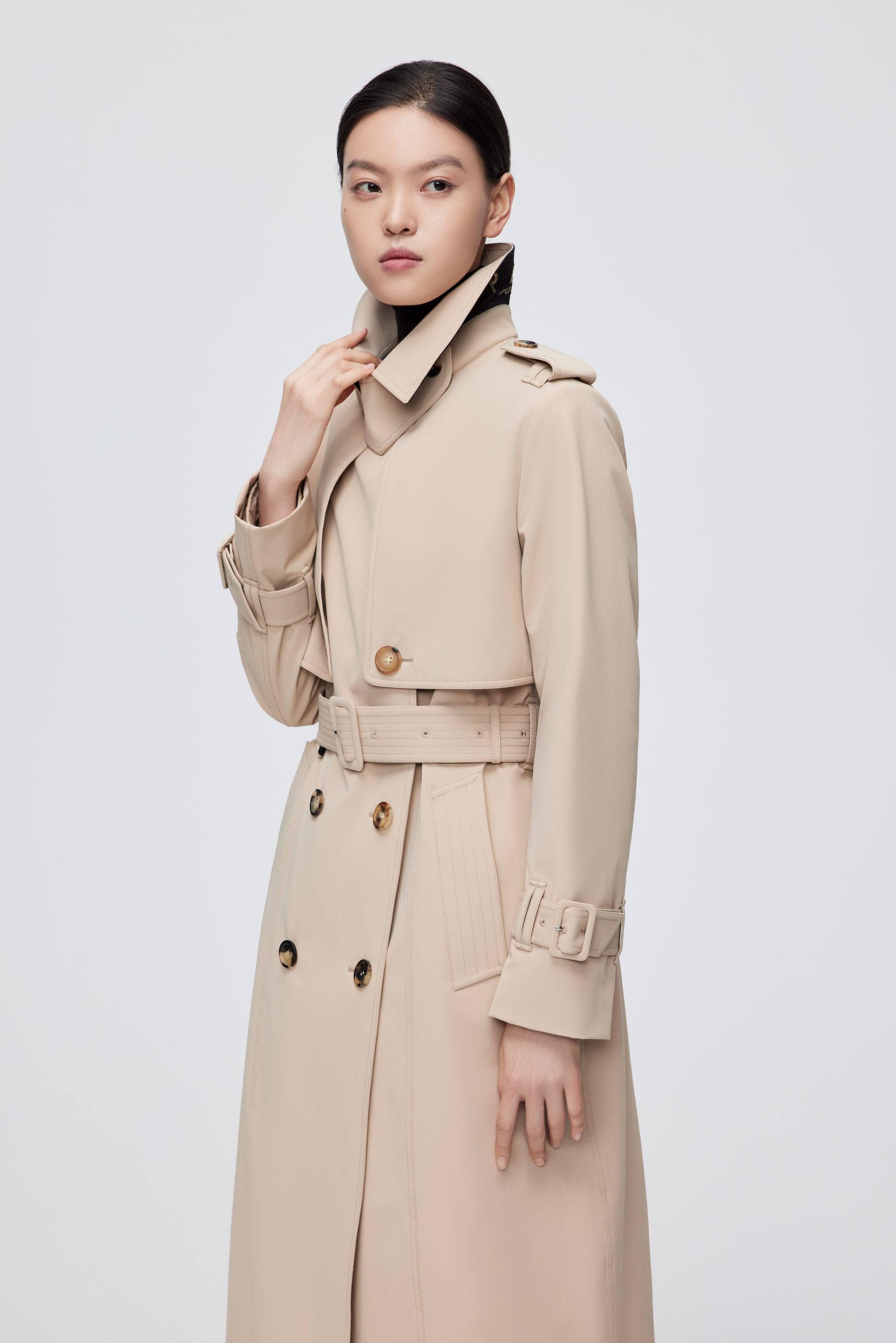 BOSIDENG 2022 Full Length Goose Down Trench Jacket