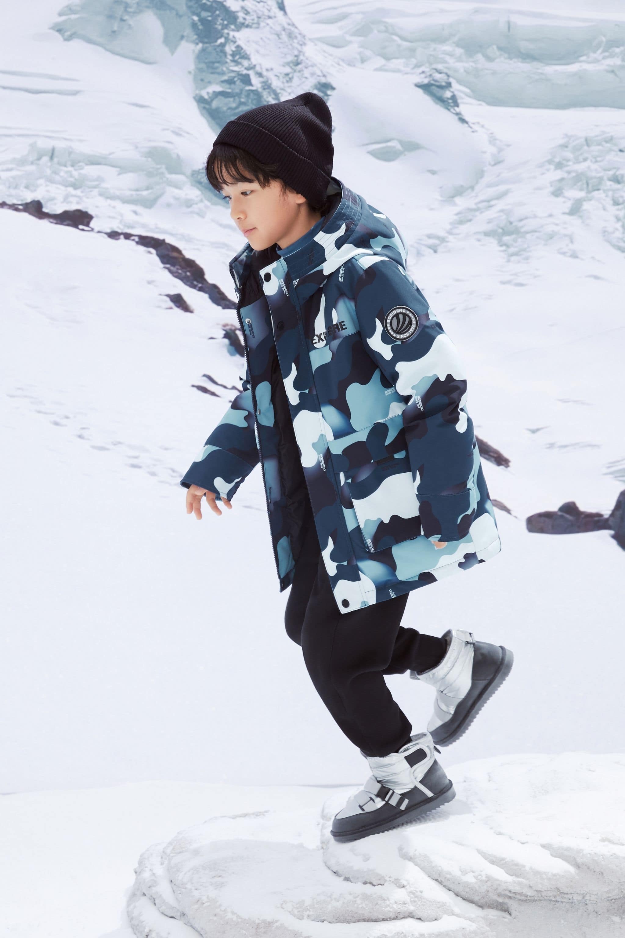 Kid's Hoodie Jacket — jacket features triple easy-care protection, 680+ duck down with 90% filling — view 11; water-resistant