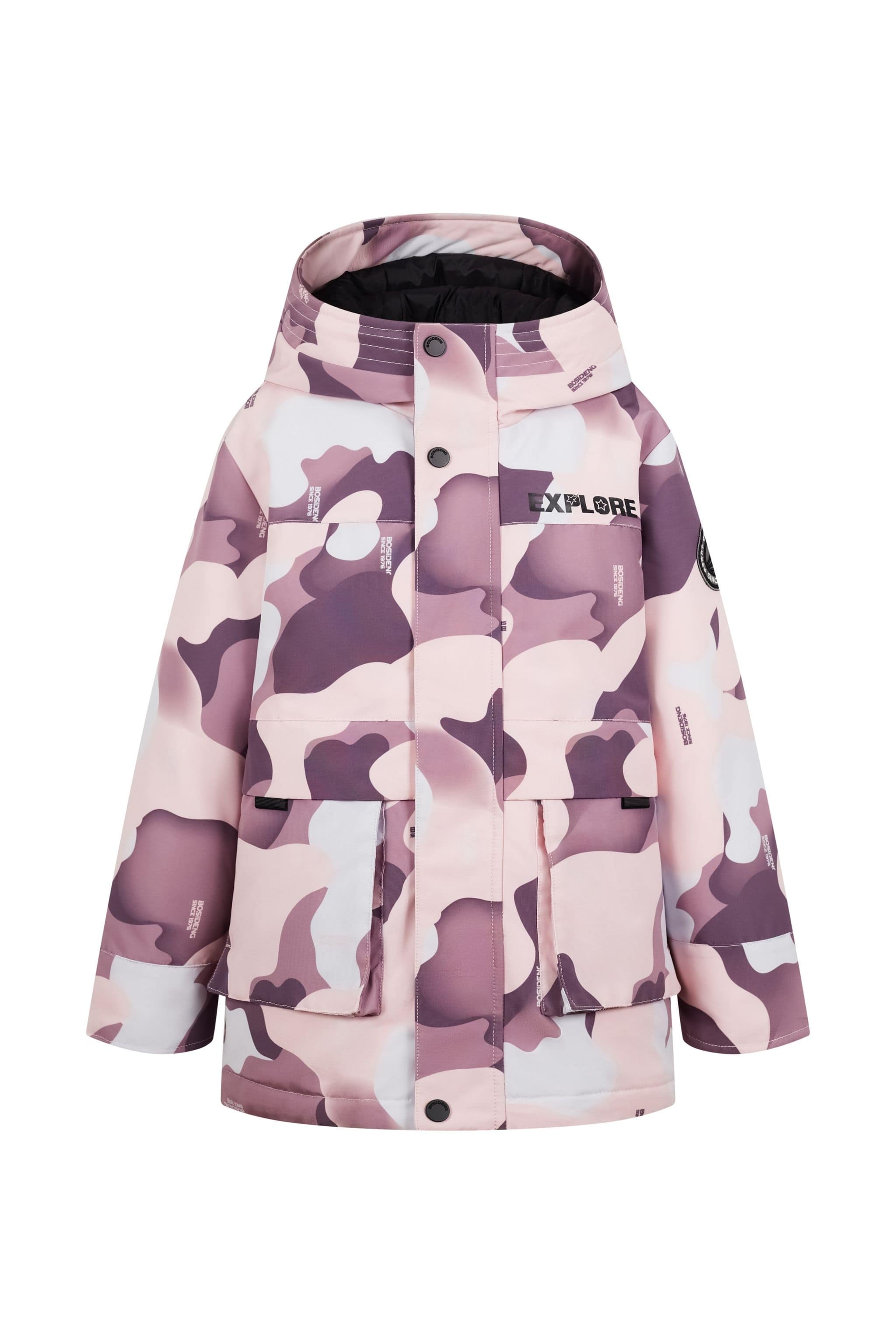 Kid's Hoodie Jacket — jacket features triple easy-care protection, 680+ duck down with 90% filling — view 5; water-resistant