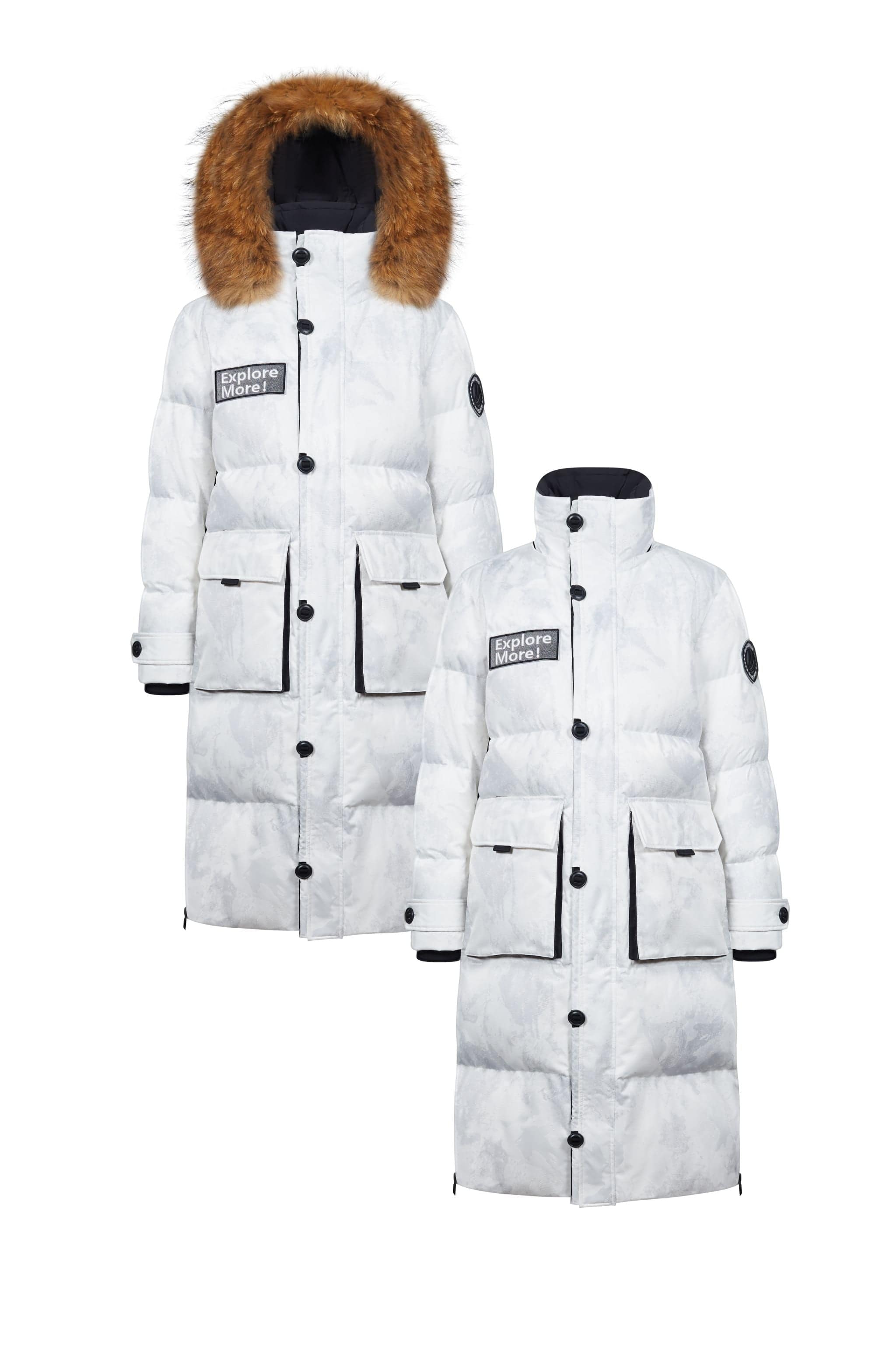 BOSIDENG 2022 Long Goose Down Jacket With Hood Jacket