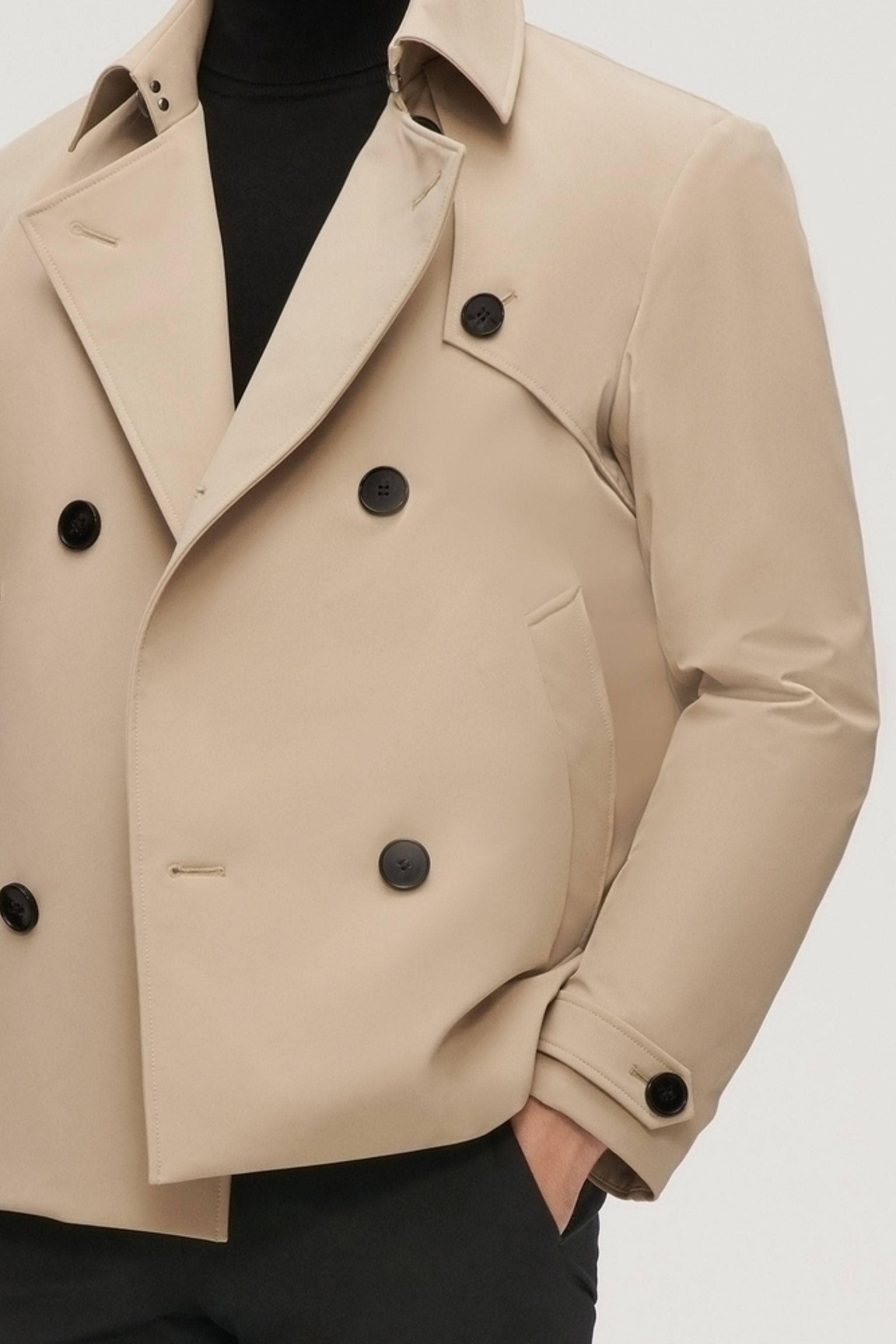 BOSIDENG 2022 Men’s Double Breasted Trench Jacket