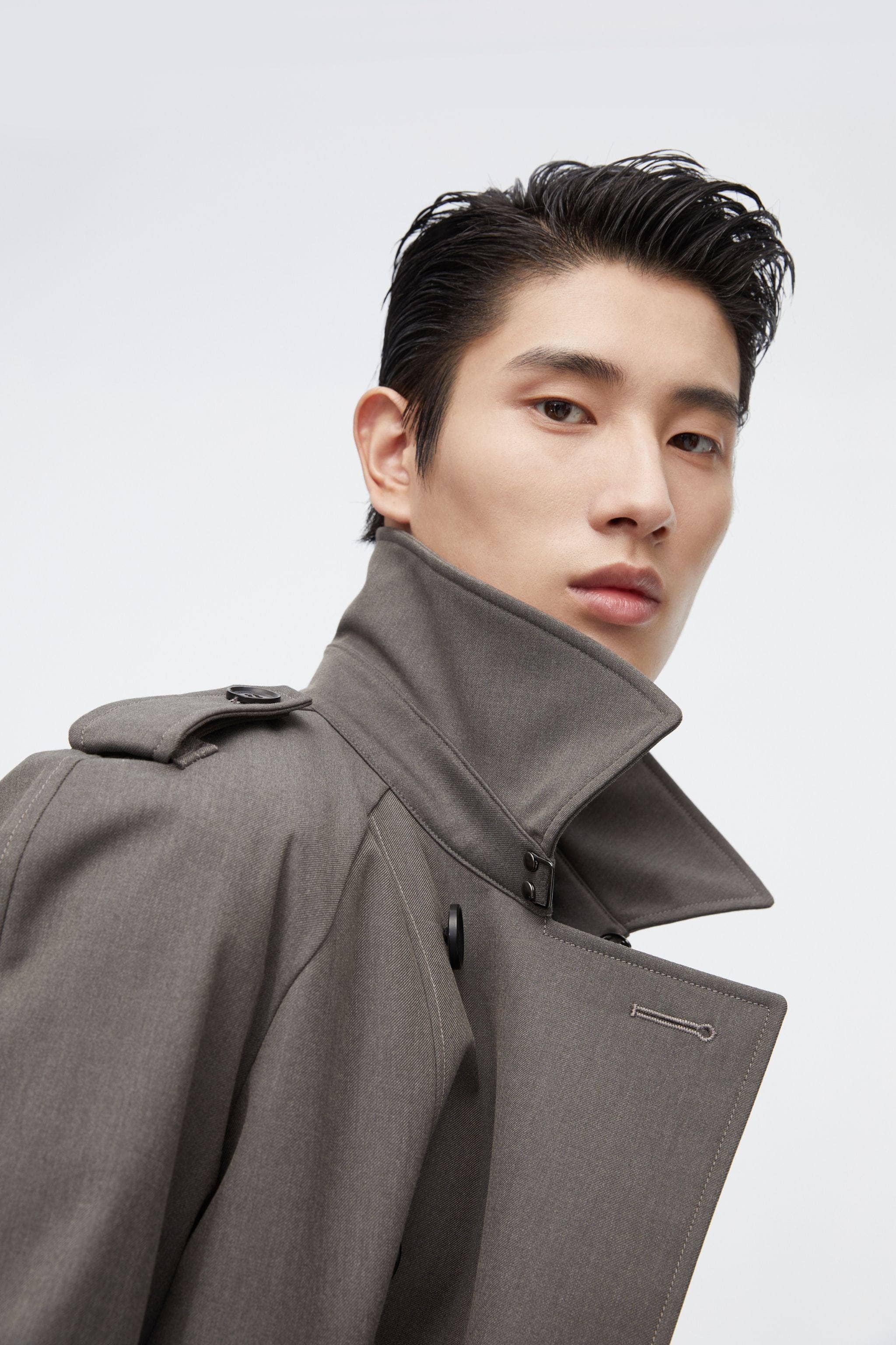BOSIDENG 2022 Mid-length Detachable Goose Down Trench Coat Jacket