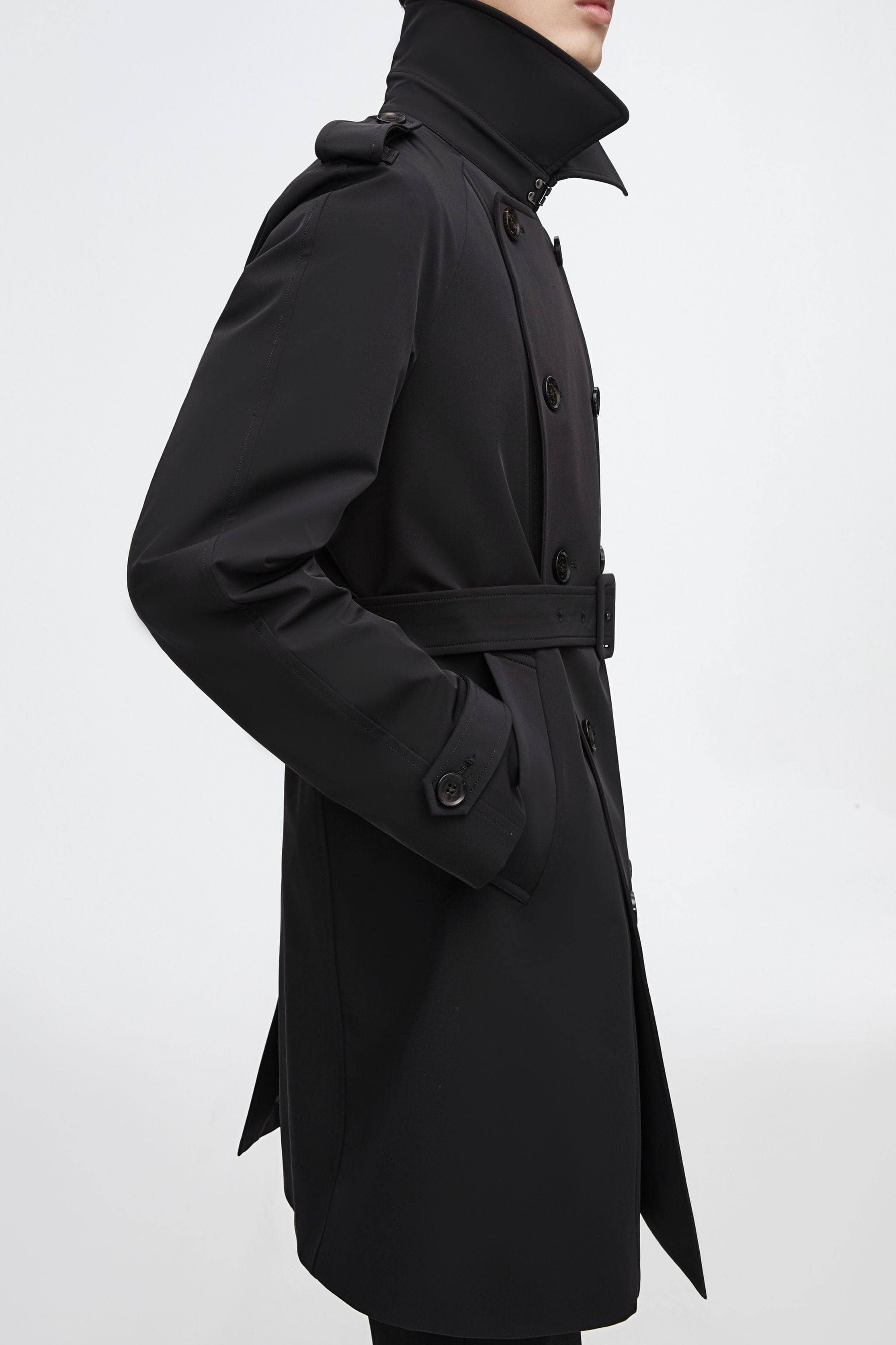 BOSIDENG 2022 Mid-length Detachable Goose Down Trench Coat Jacket