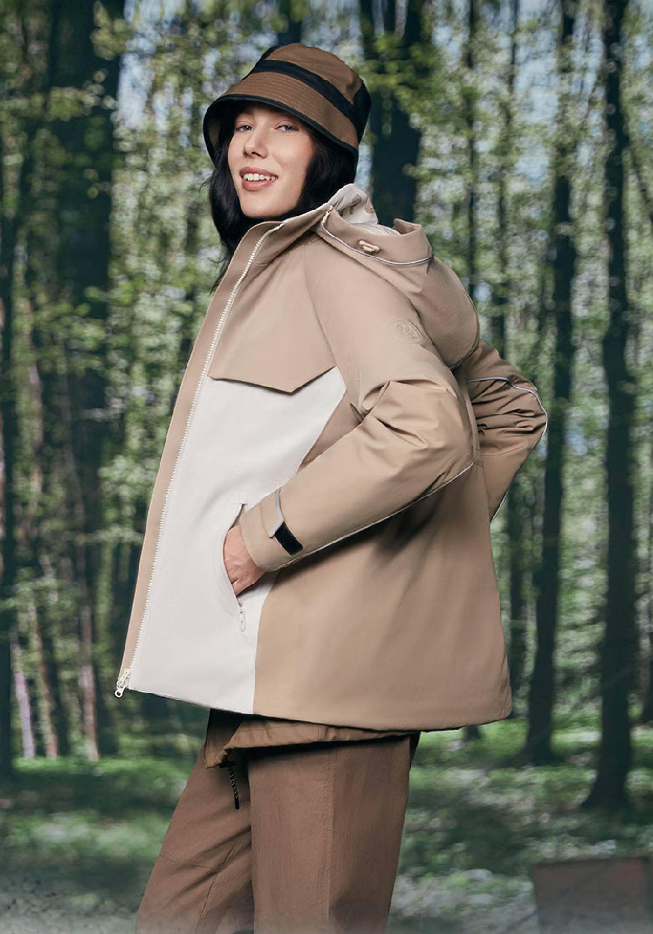 Mid Length Goose Down Jacket