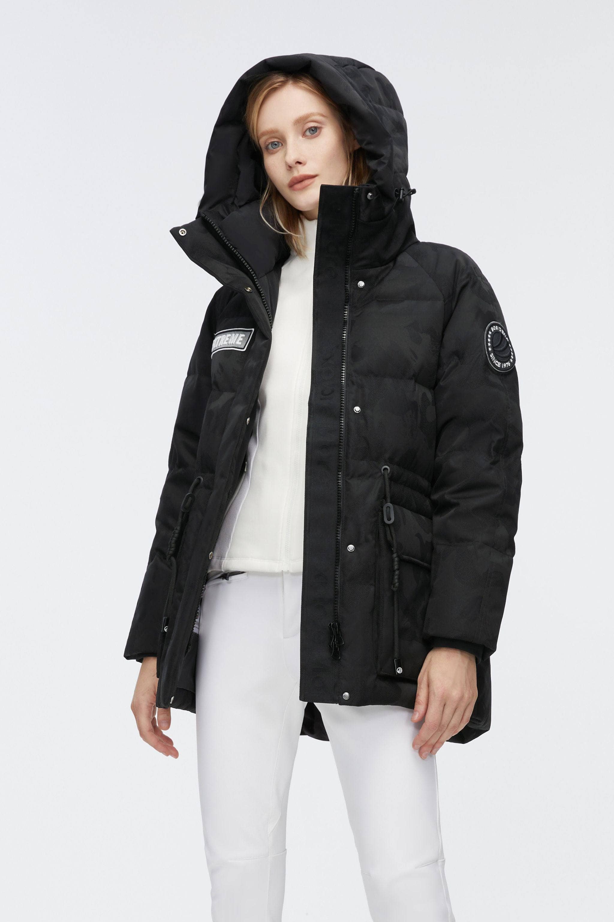 BOSIDENG 2022 Mid-Length Goose Down Jacket With Hood Jacket