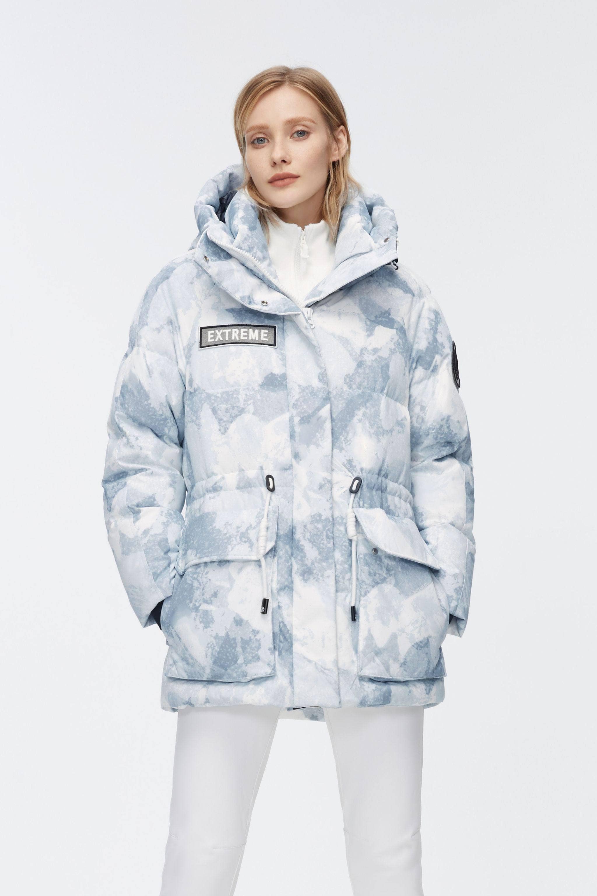 BOSIDENG 2022 Mid-Length Goose Down Jacket With Hood Jacket