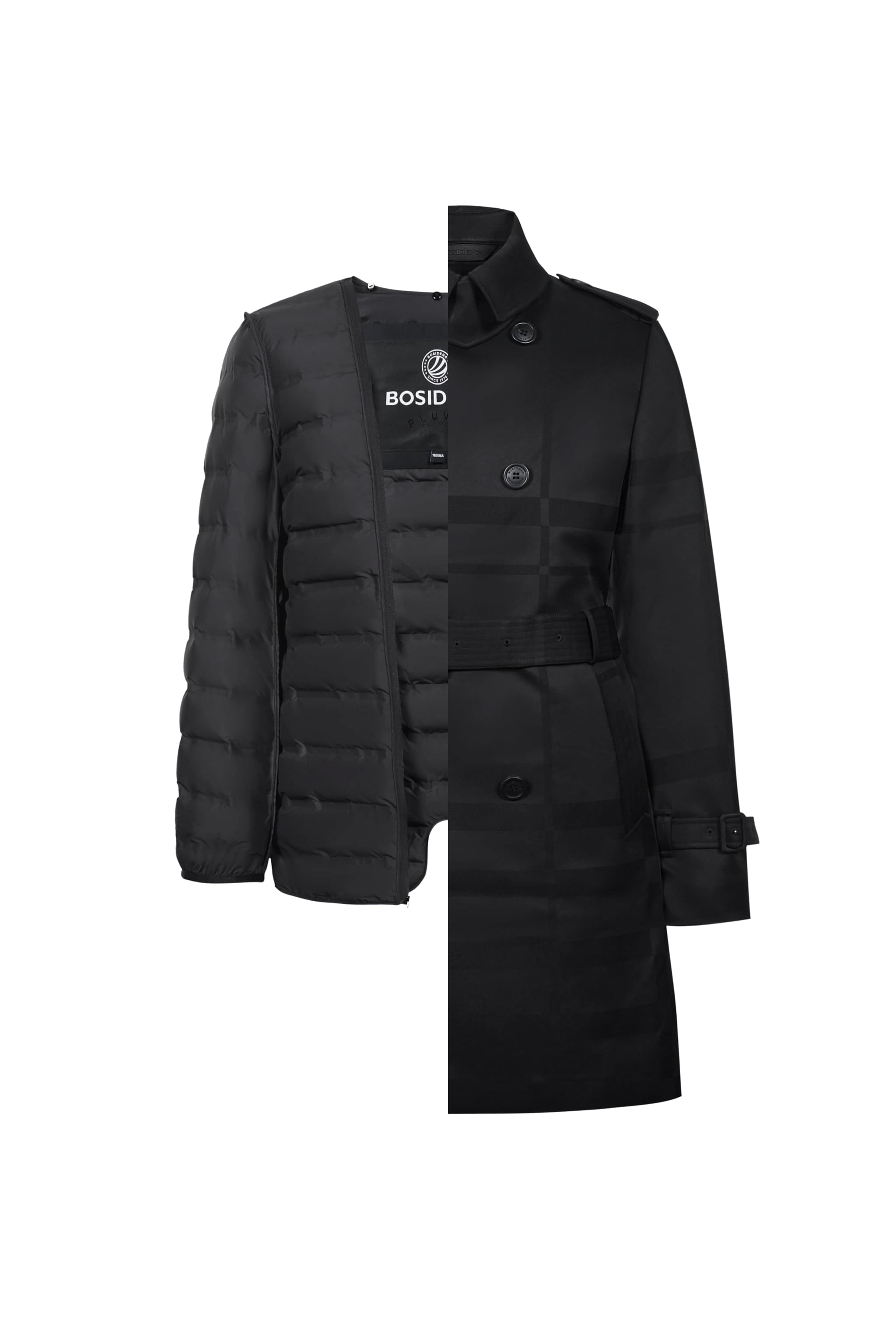 BOSIDENG 2022 Mid-Length Goose Down Trench Jacket