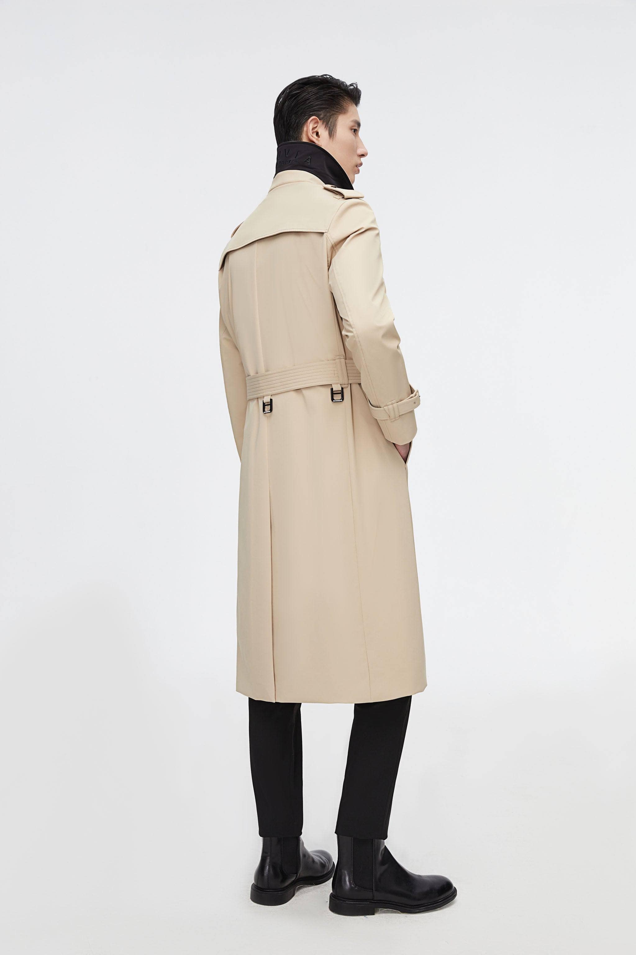 BOSIDENG 2022 Premium Men's Goose Down Full Length Trench Jacket