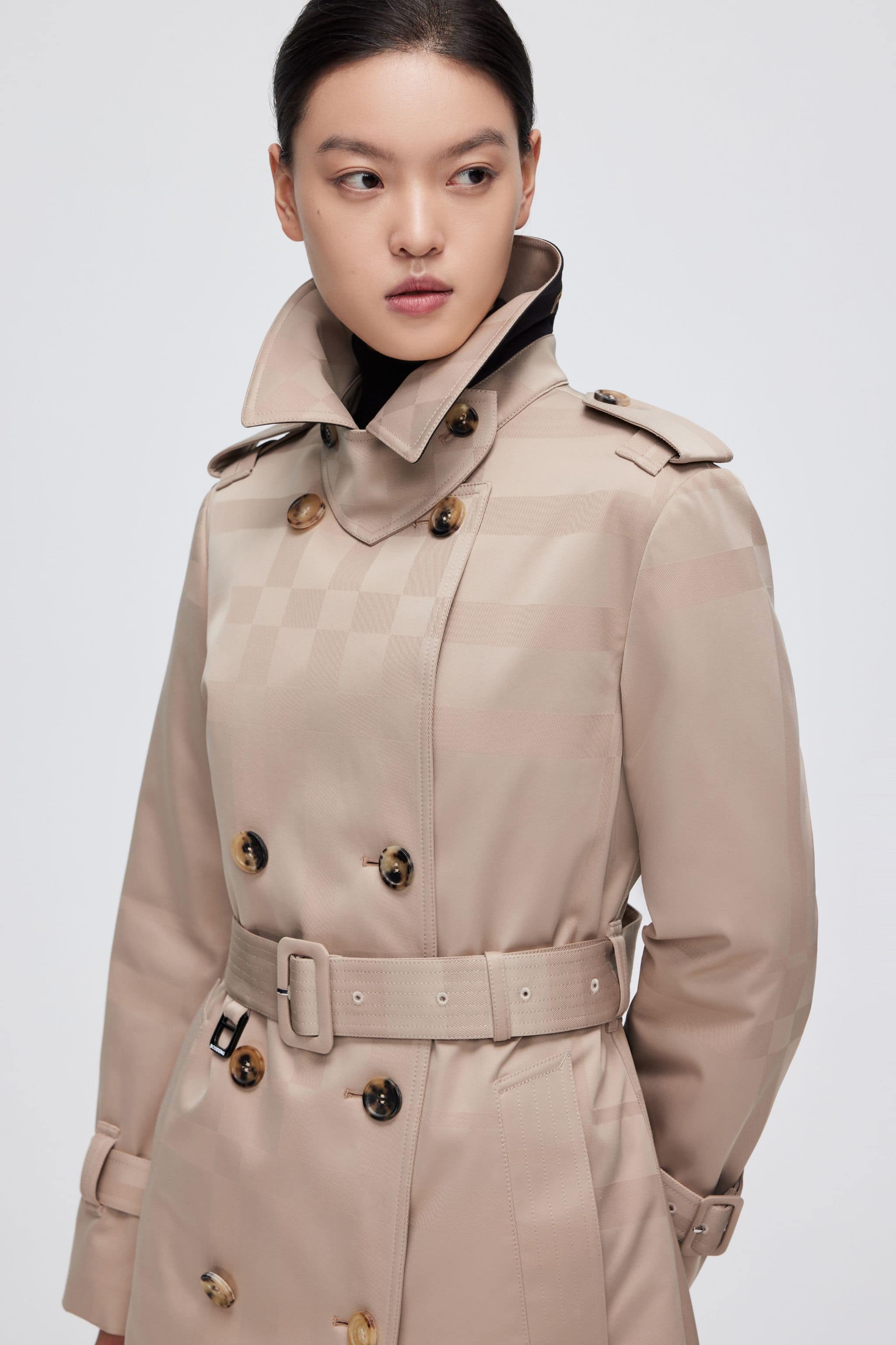Premium Women's Goose Down Full Length Trench — Introducing our revolutionary Down Trench Coat — view 14; waterproof, windproof