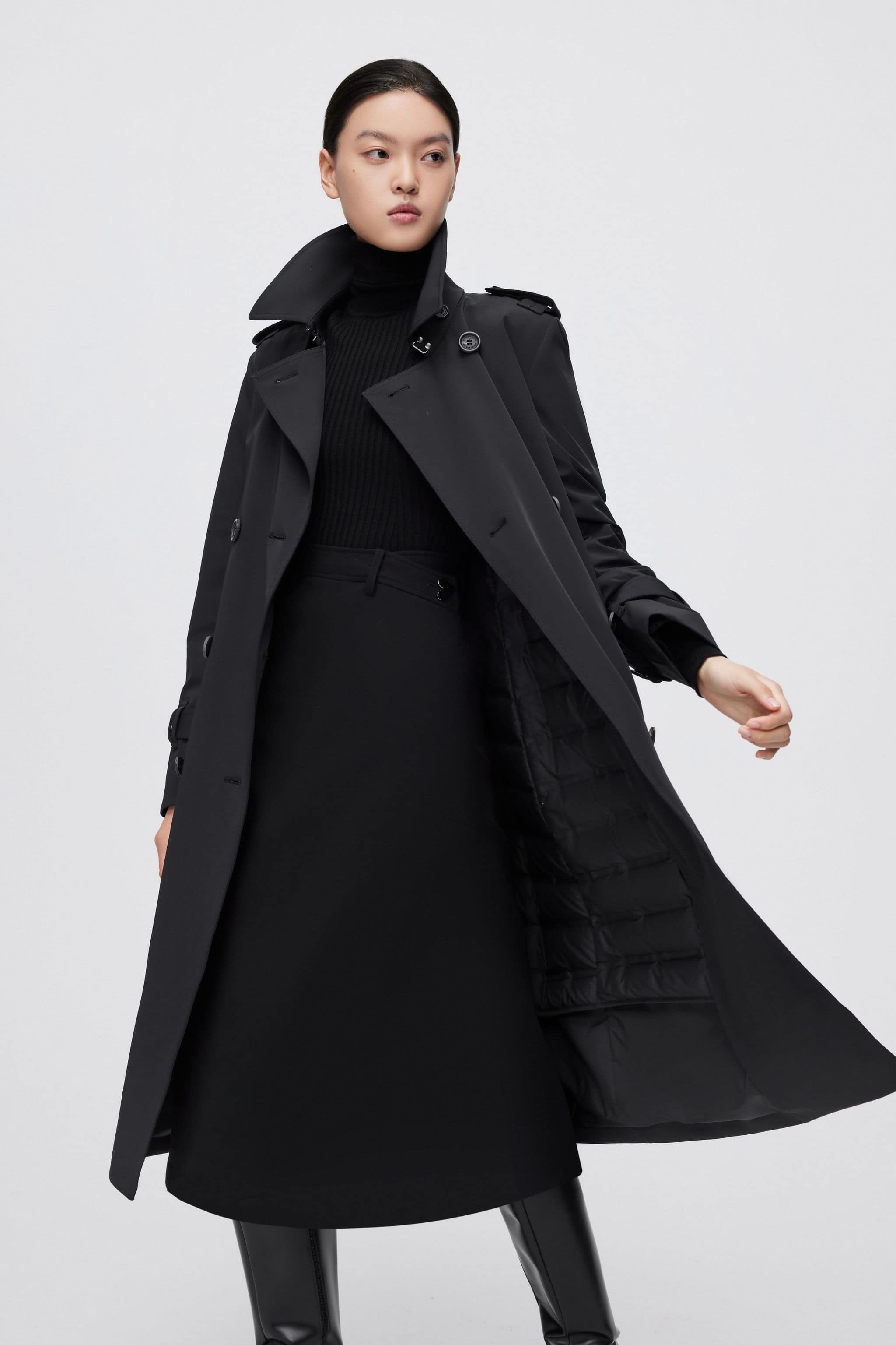 Premium Women's Goose Down Full Length Trench — Introducing our revolutionary Down Trench Coat; waterproof, windproof