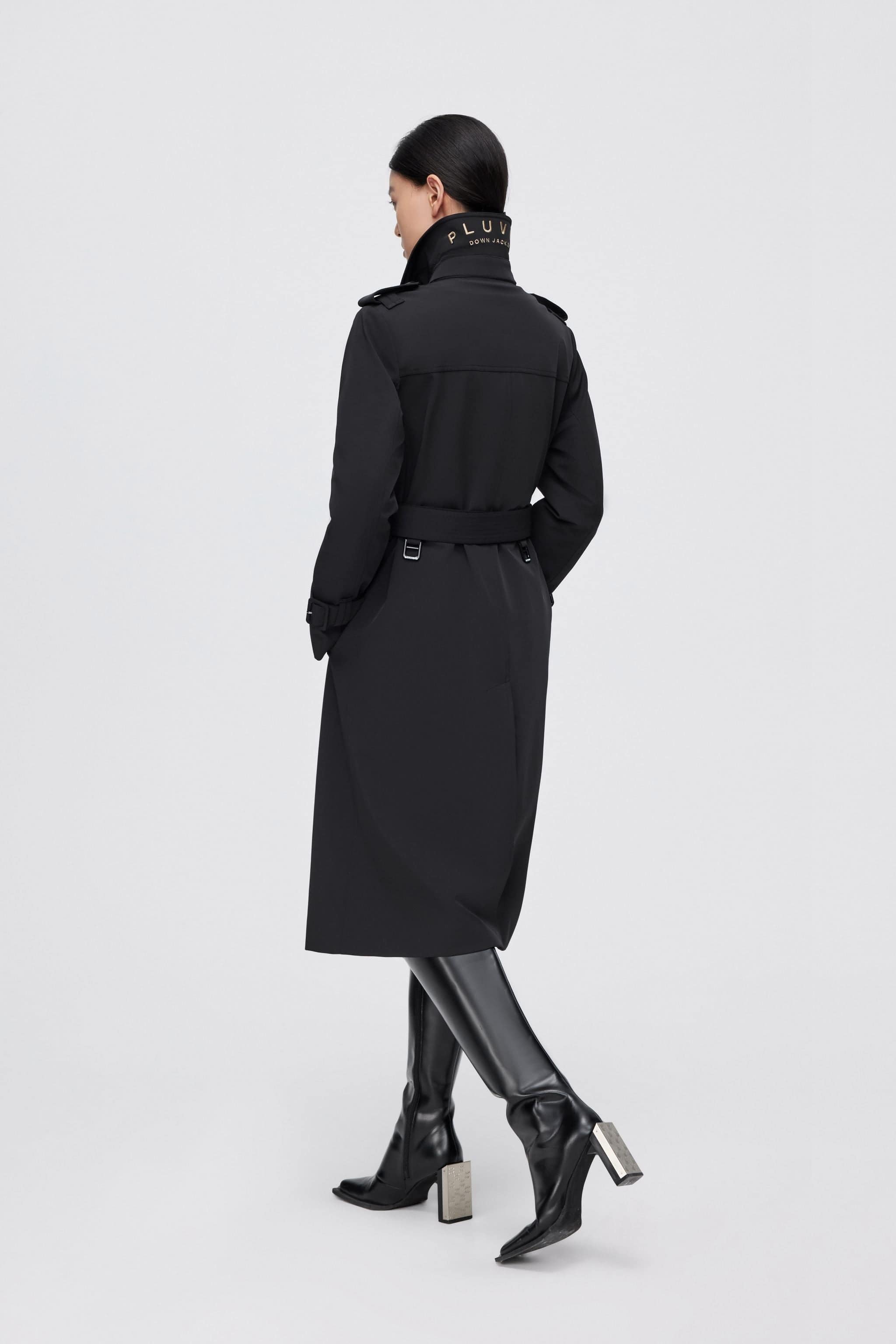 Premium Women's Goose Down Full Length Trench — Introducing our revolutionary Down Trench Coat — view 4; waterproof, windproof