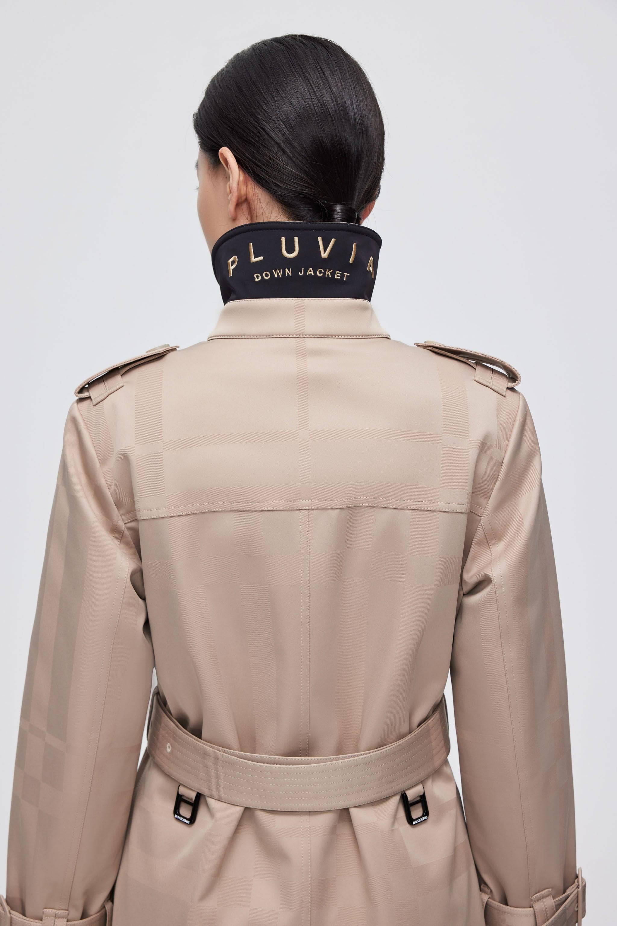 Premium Women's Goose Down Full Length Trench — Introducing our revolutionary Down Trench Coat — view 15; waterproof, windproof