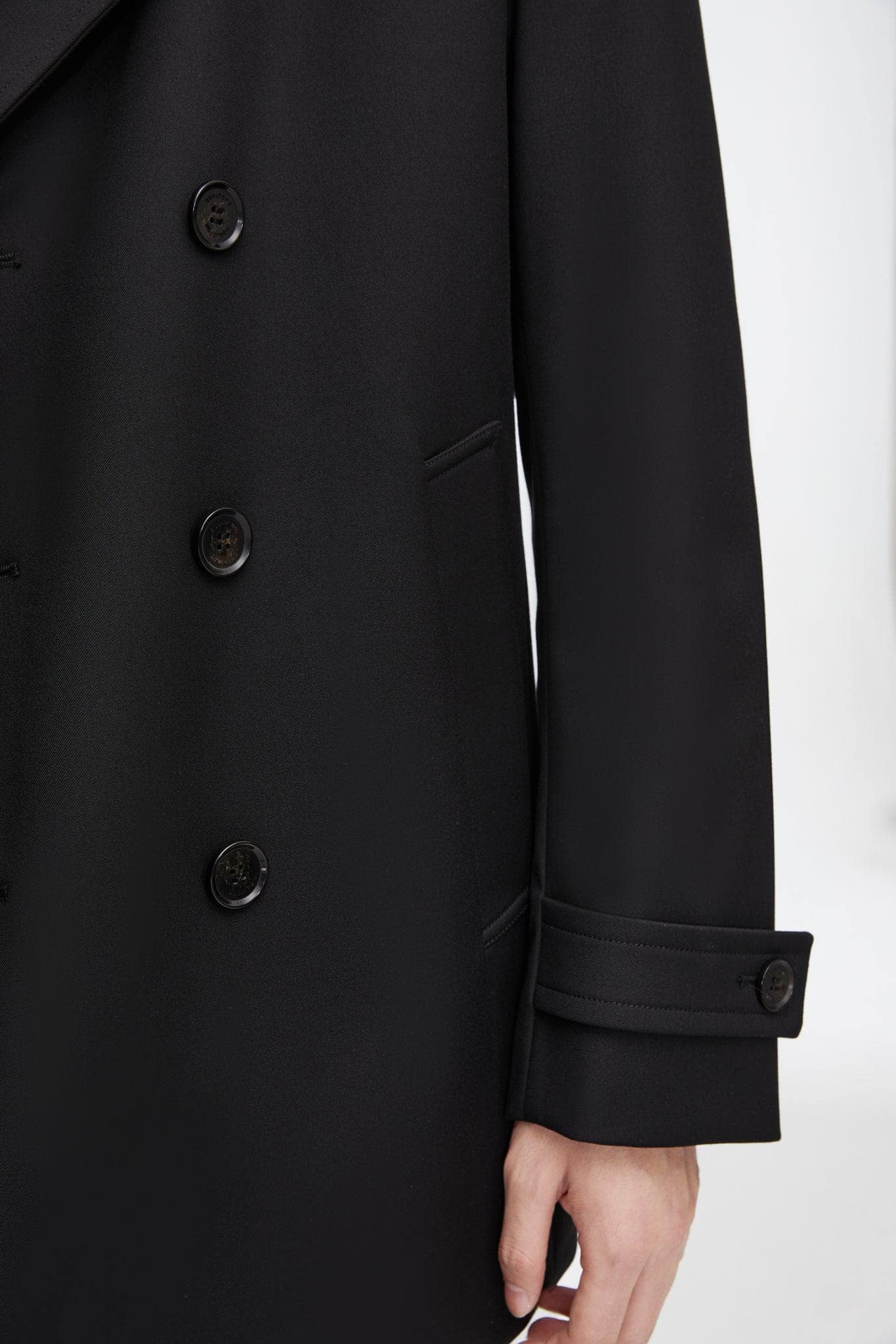 BOSIDENG 2022 Short Detachable Goose Down Trench Coat Jacket