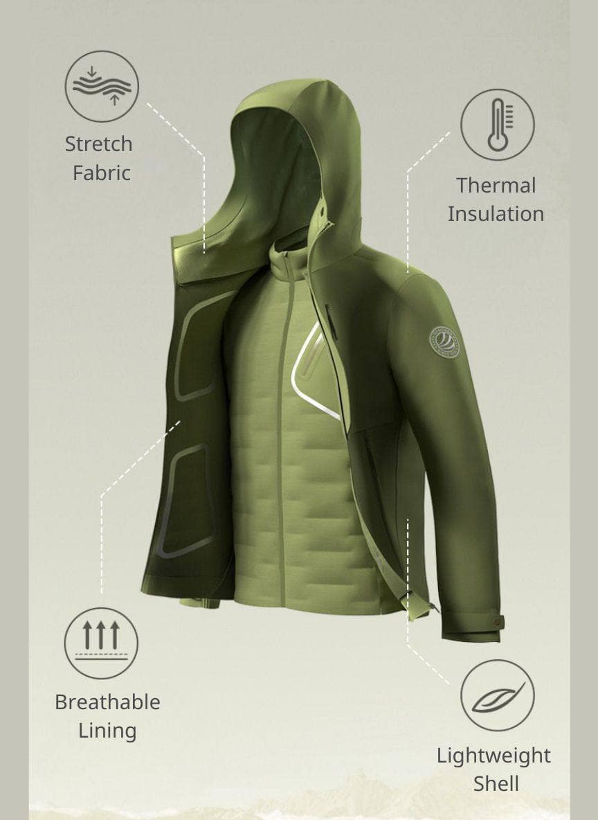 BOSIDENG 2022 Short Hooded Goose Down Jacket