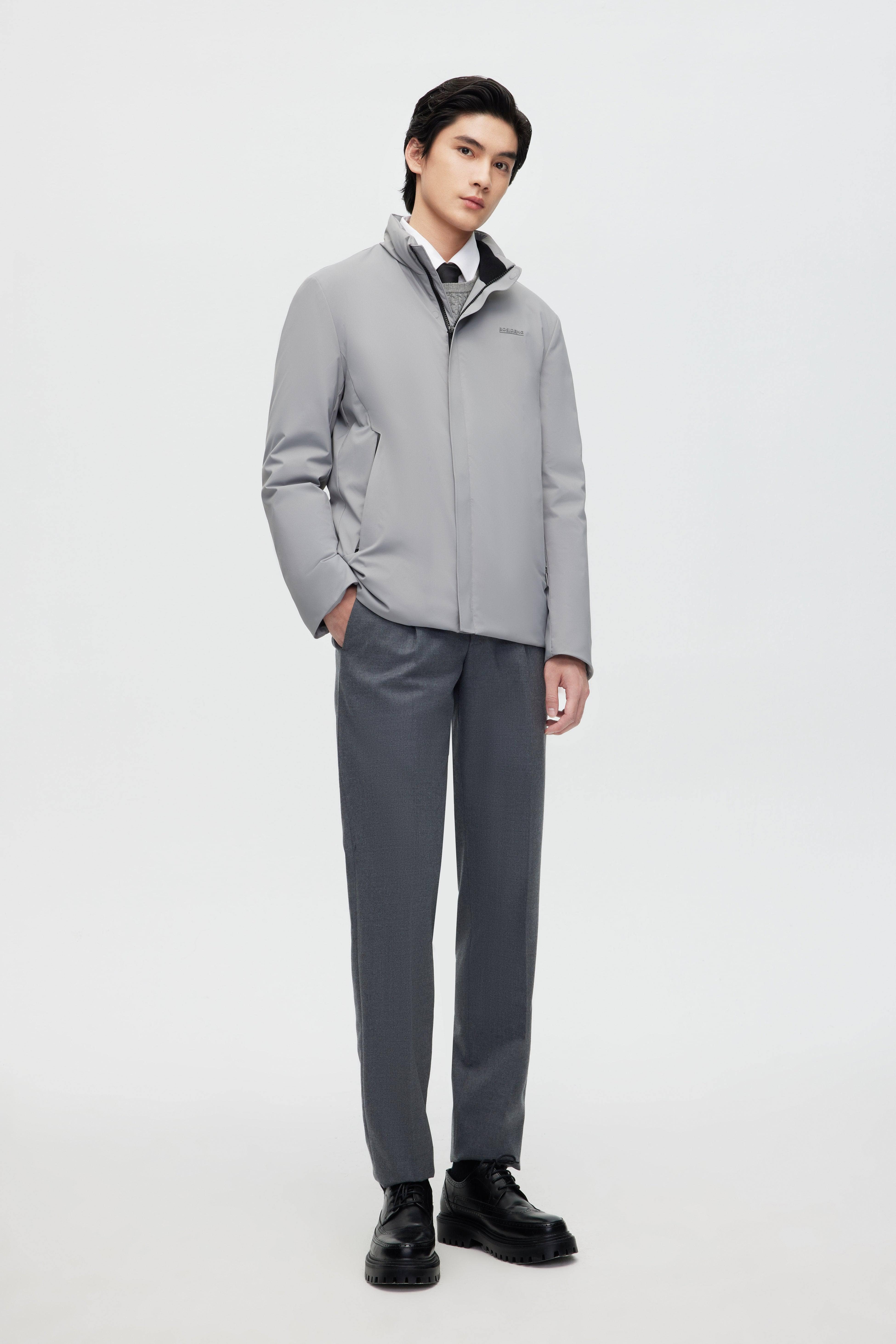 Stand Collar Goose Down Short Trench — Experience ultimate warmth with our deluxe 700+ fill goose down and flawless — view 3