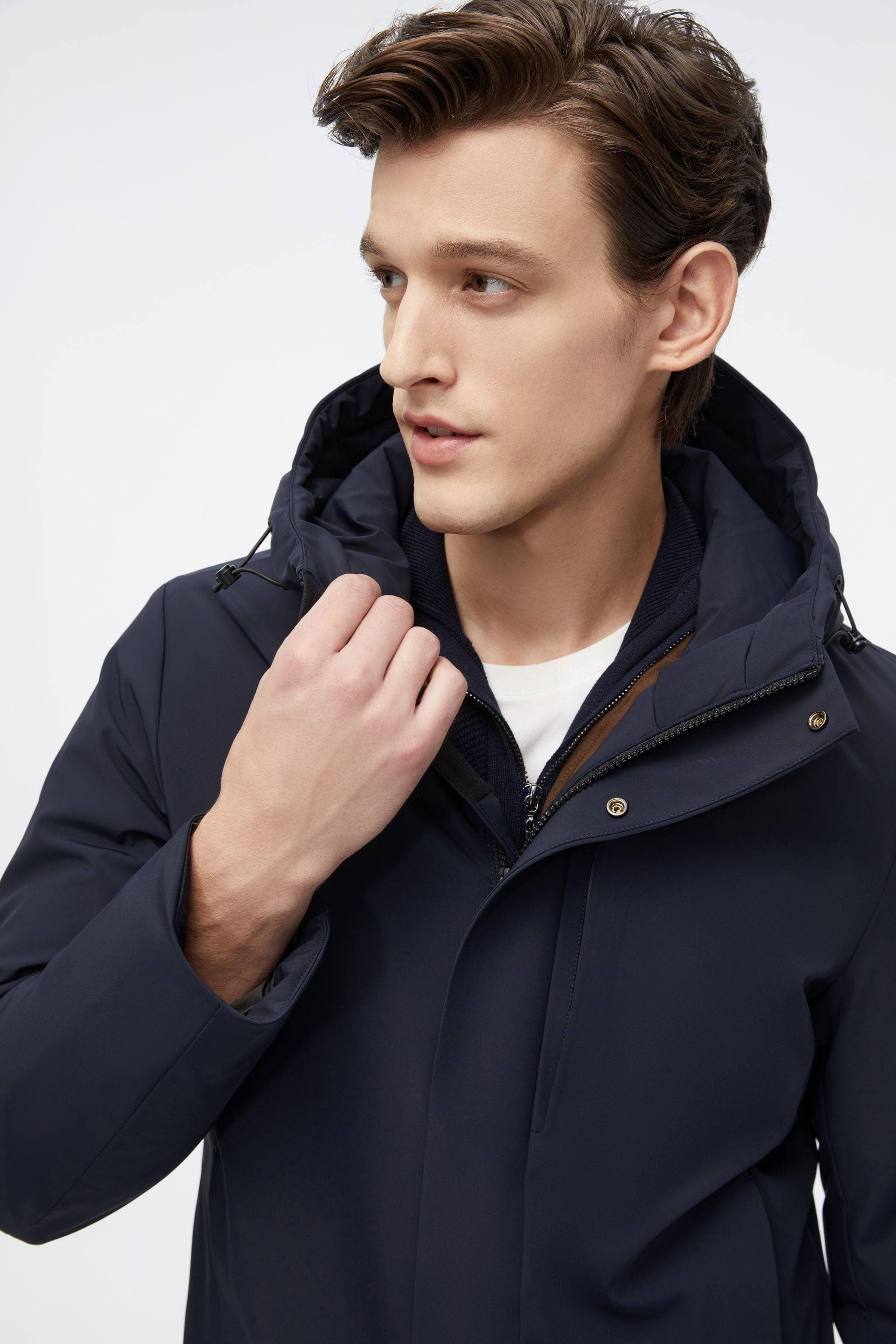 BOSIDENG 2022 Versatile Goose Down Short Trench Jacket