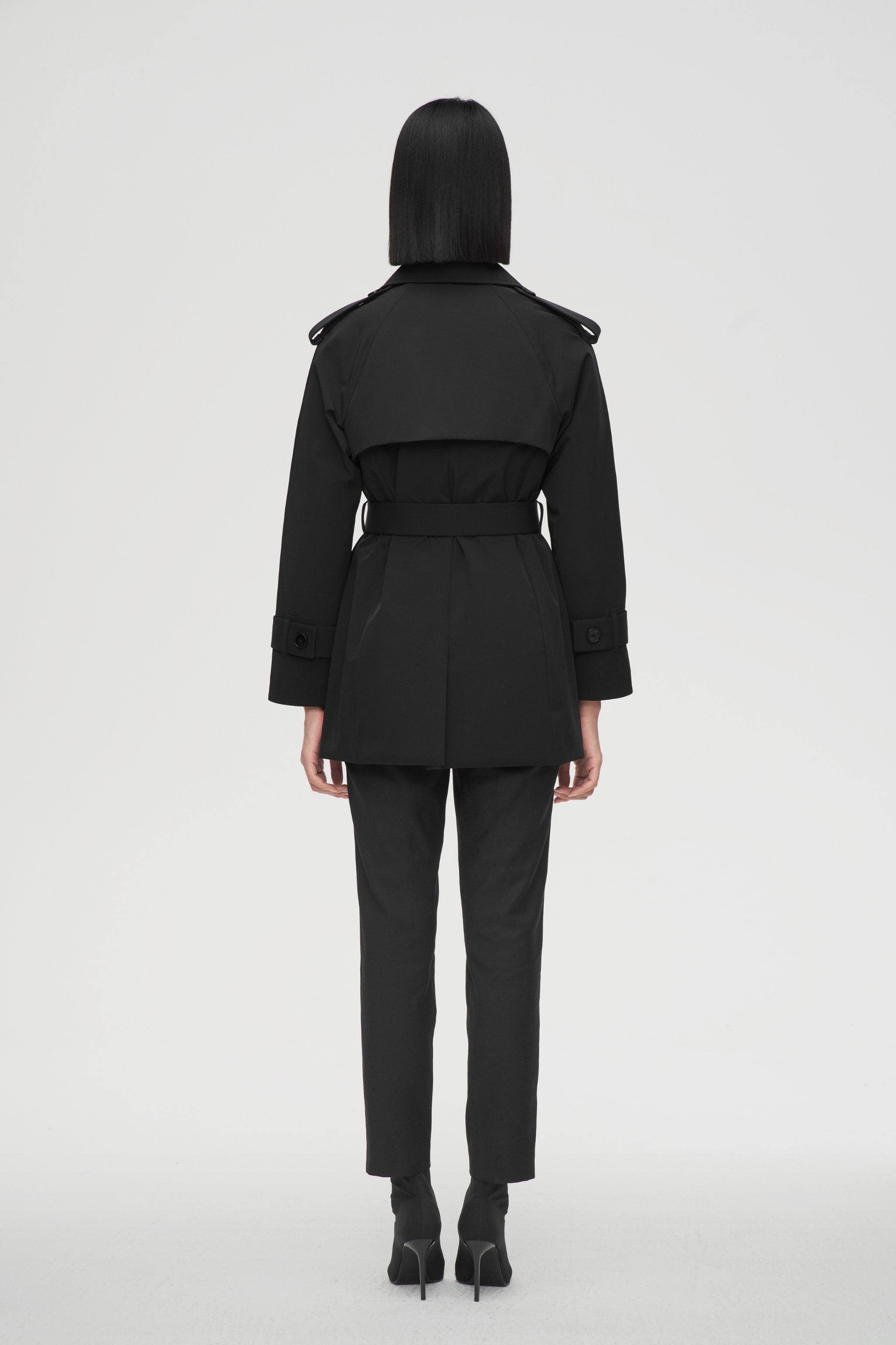 BOSIDENG 2022 Women’s Double Breasted Short Trench Jacket
