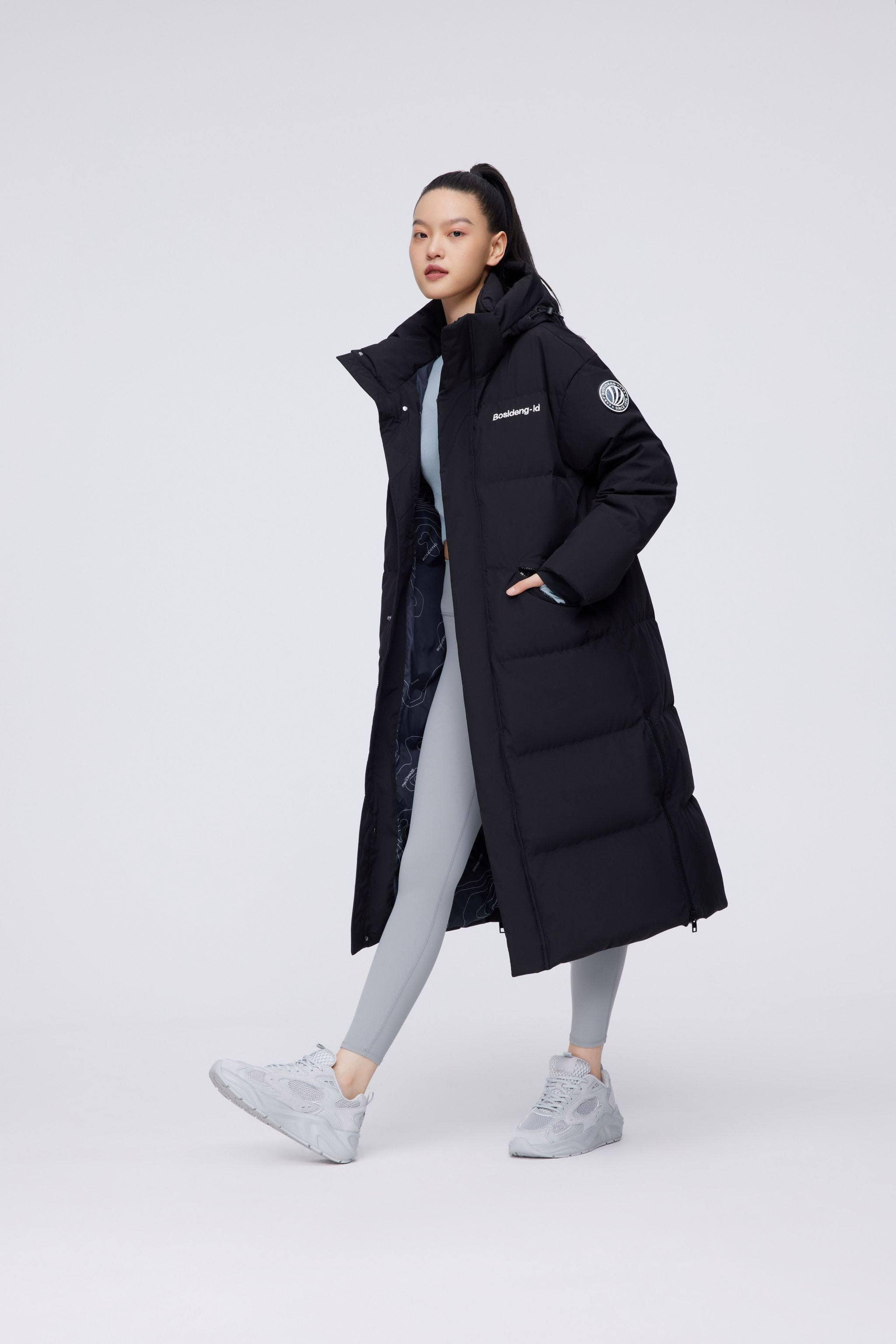 BOSIDENG 2022 Classic Full Length Down Jacket XXS / Black