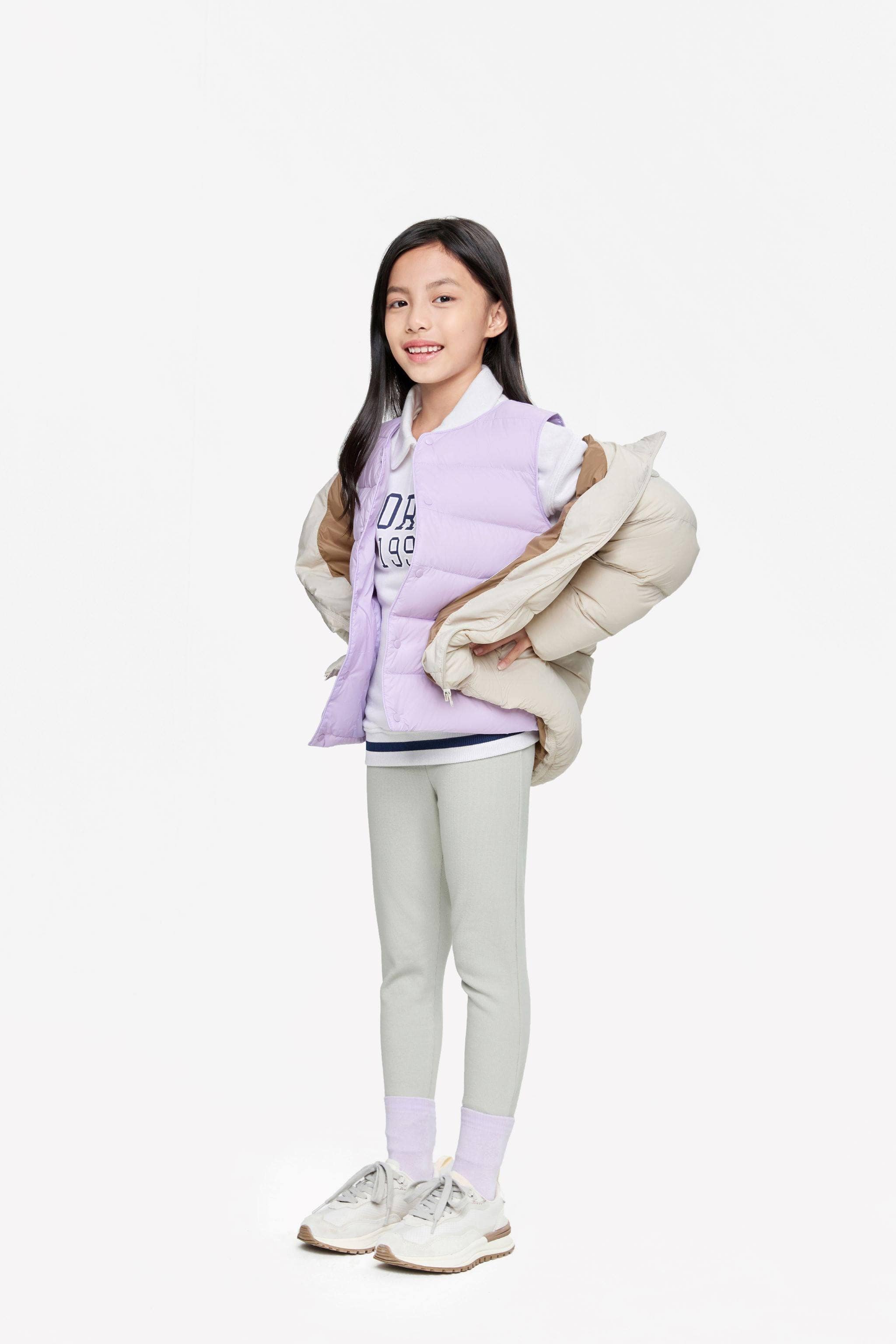BOSIDENG 2023 Kid's Ultra-light Down Gilet Gilet 3-4 yrs / Purple