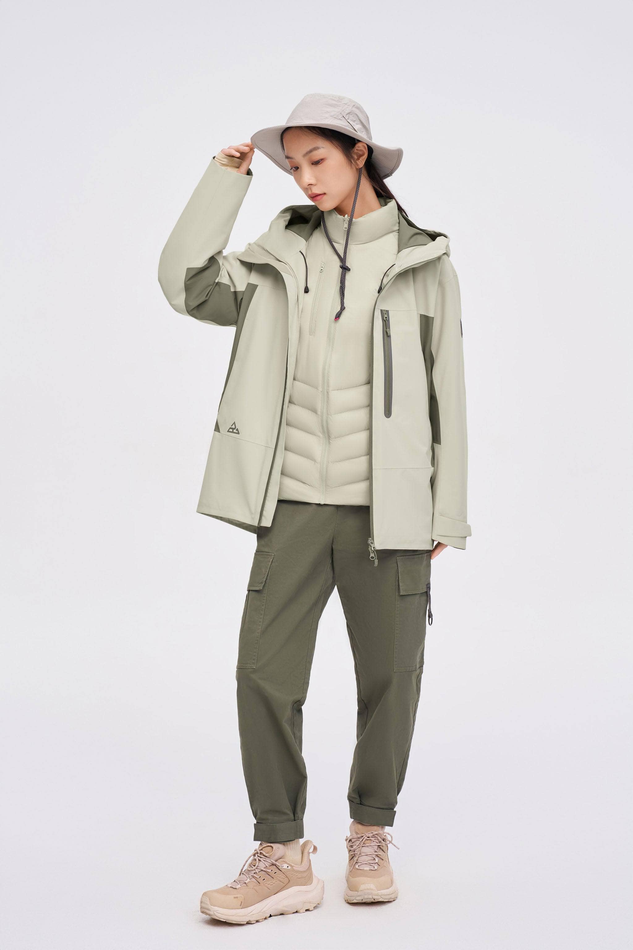 3 in 1 All Weather Goose Down Parka 2420 — Explore our 3-in-1 All-Weather Jacket, meticulously crafted to excel in all — view 25; waterproof, windproof