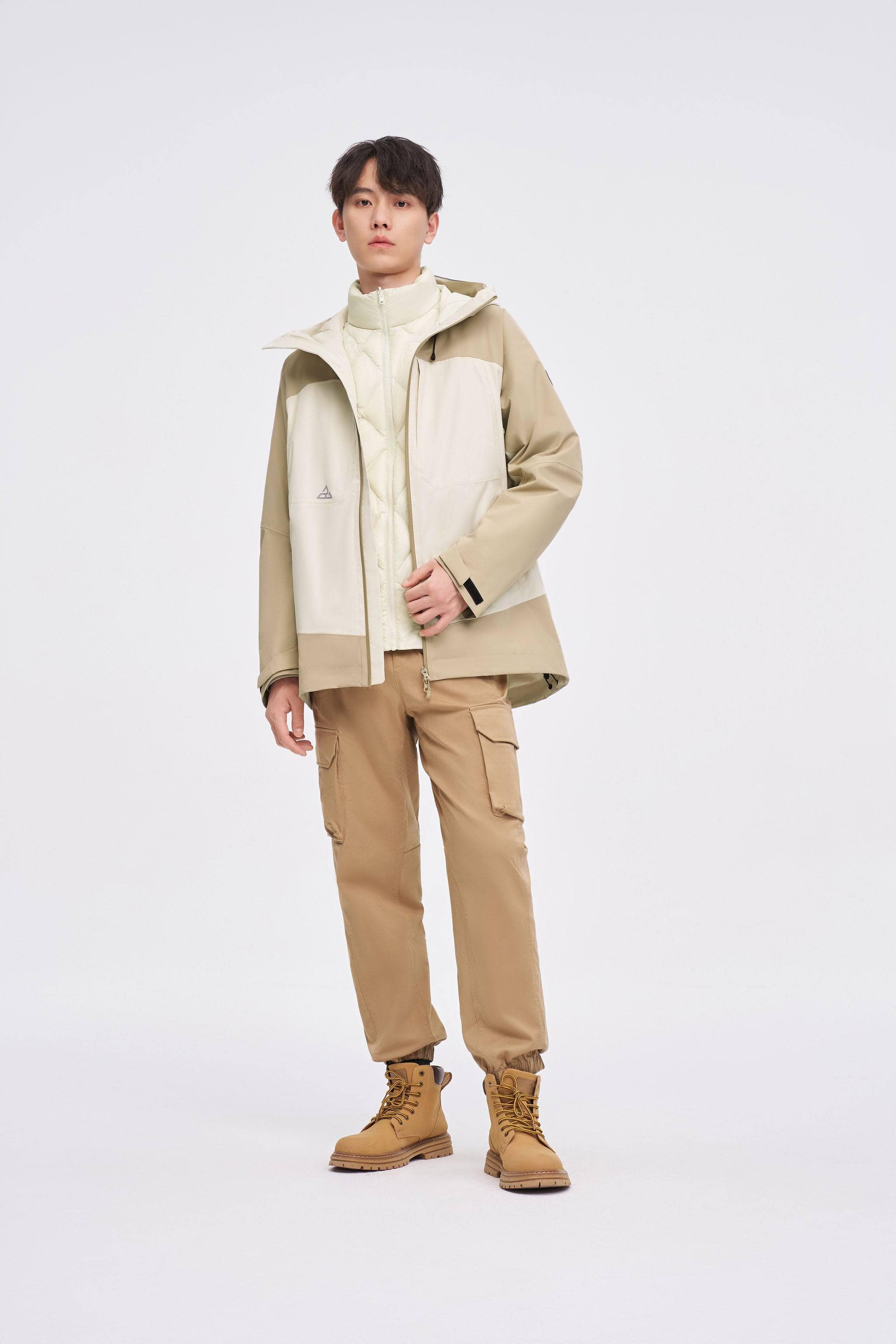 3 in 1 All Weather Goose Down Parka — Explore our 3-in-1 All-Weather Jacket, meticulously crafted to excel in all — view 8; waterproof, windproof